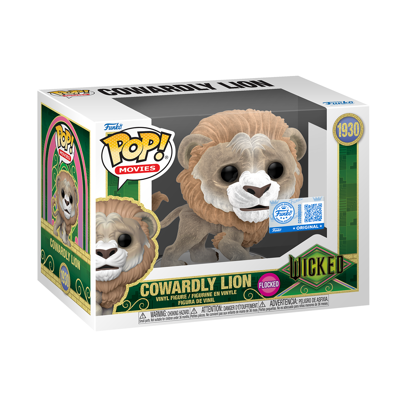 Pop! Cowardly Lion (Flocked) - Image 2