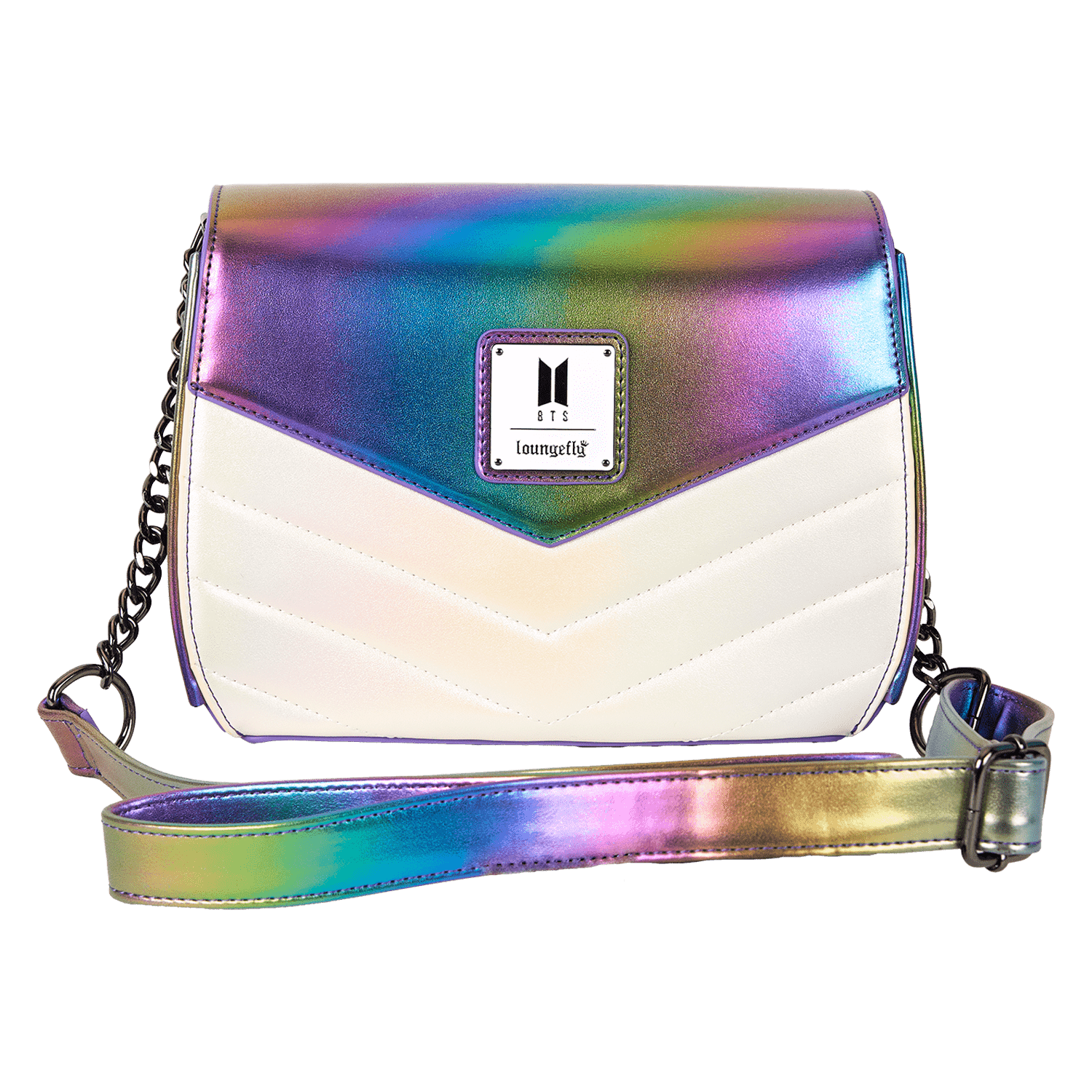 Funko Pop! By Loungefly BTS Iridescent Quilted Crossbody Bag - Image 5