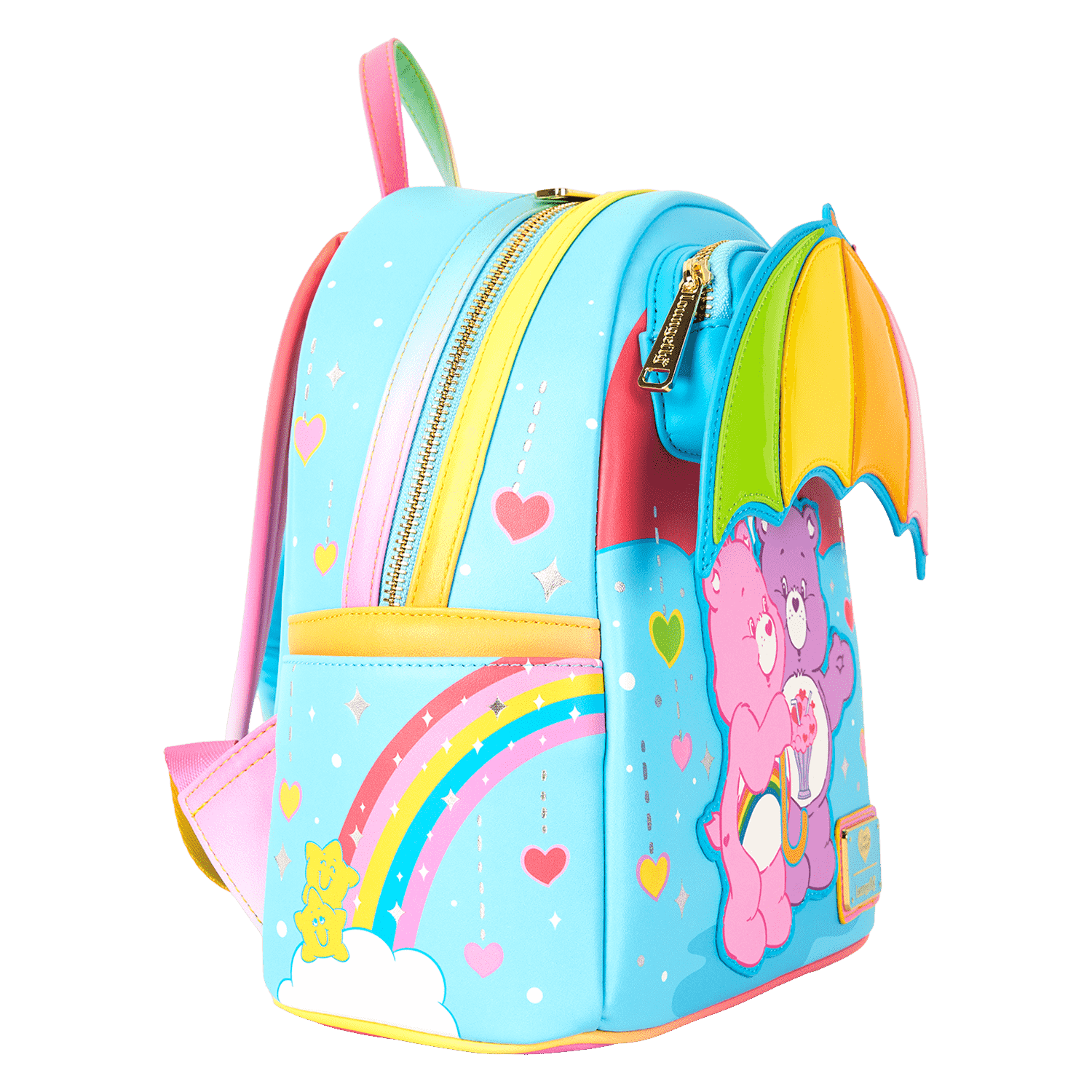 Care Bears Cheer Bear & Share Bear Rainbow Umbrella Mini Backpack - Image 4