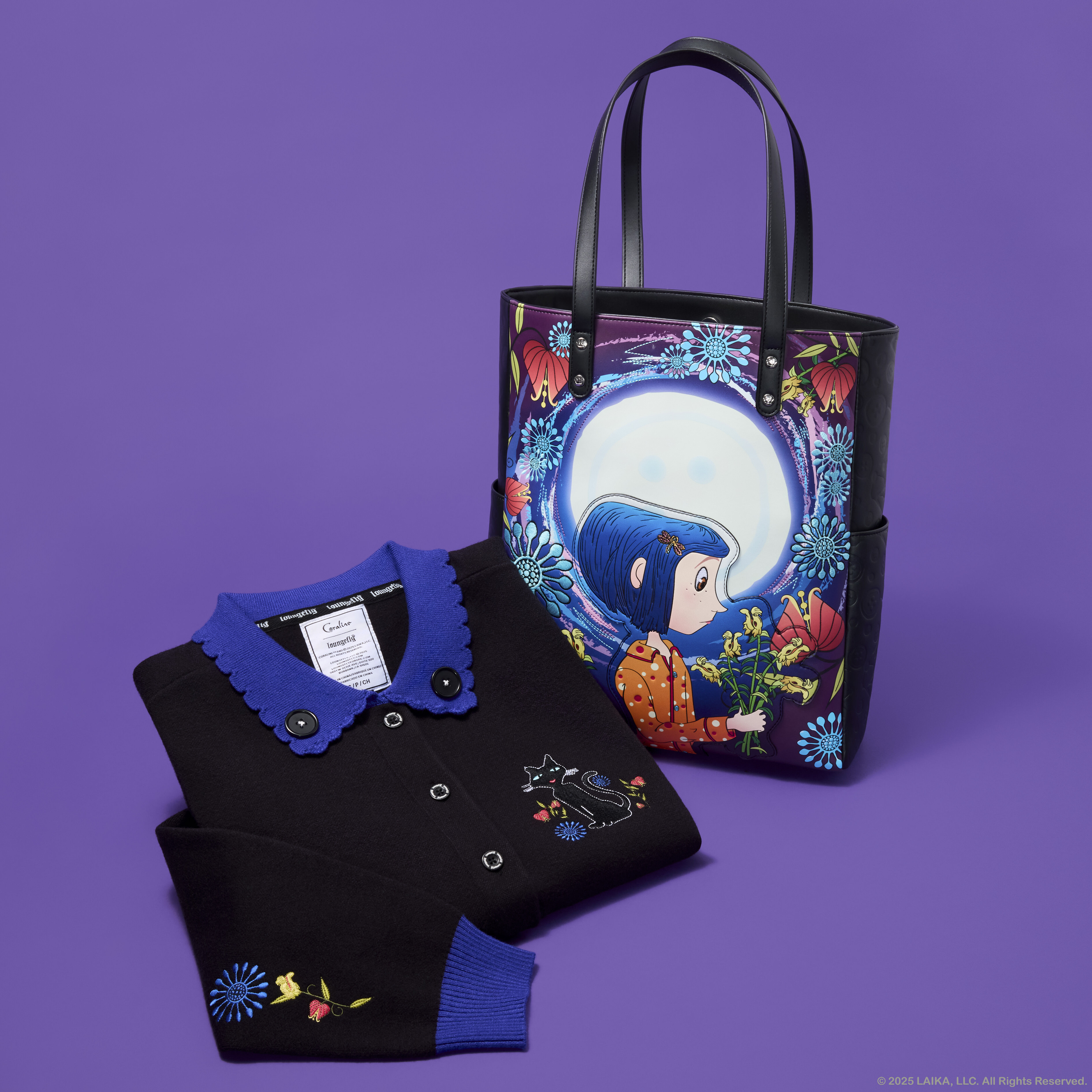 Coraline Floral Cat Collared Cardigan - Image 3