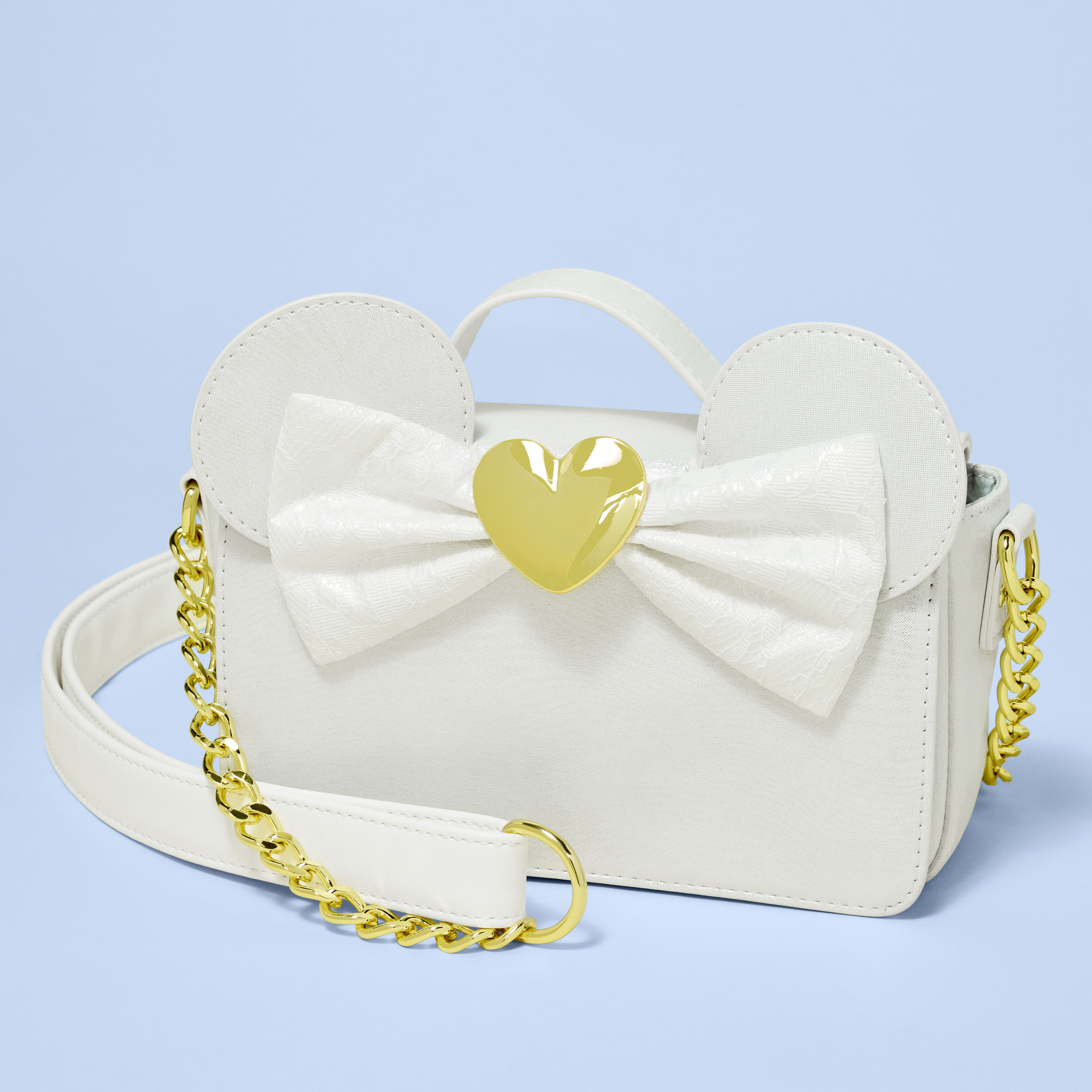Minnie Mouse Iridescent Lace Wedding Crossbody Bag - Image 3