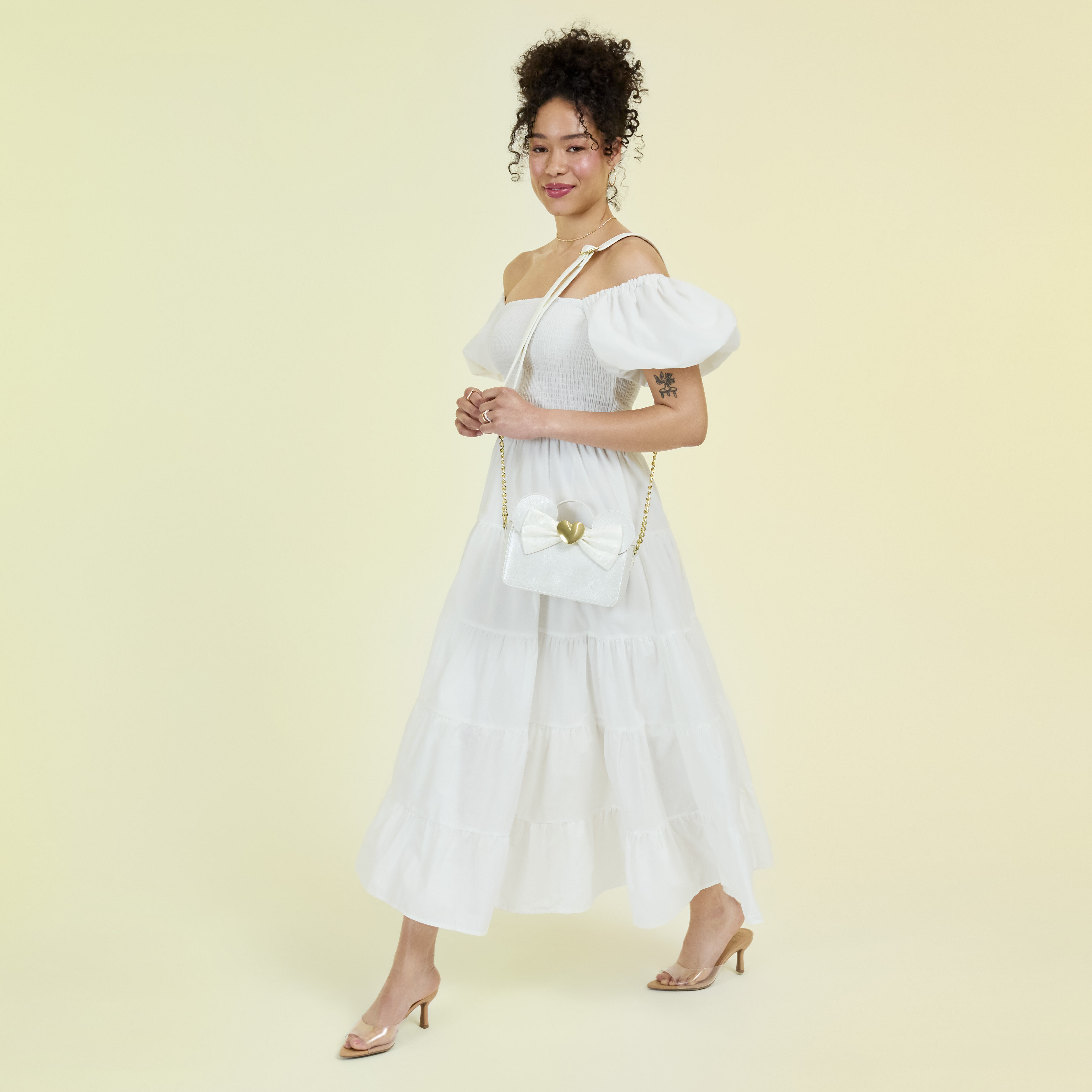 Minnie Mouse Iridescent Lace Wedding Crossbody Bag - Image 2