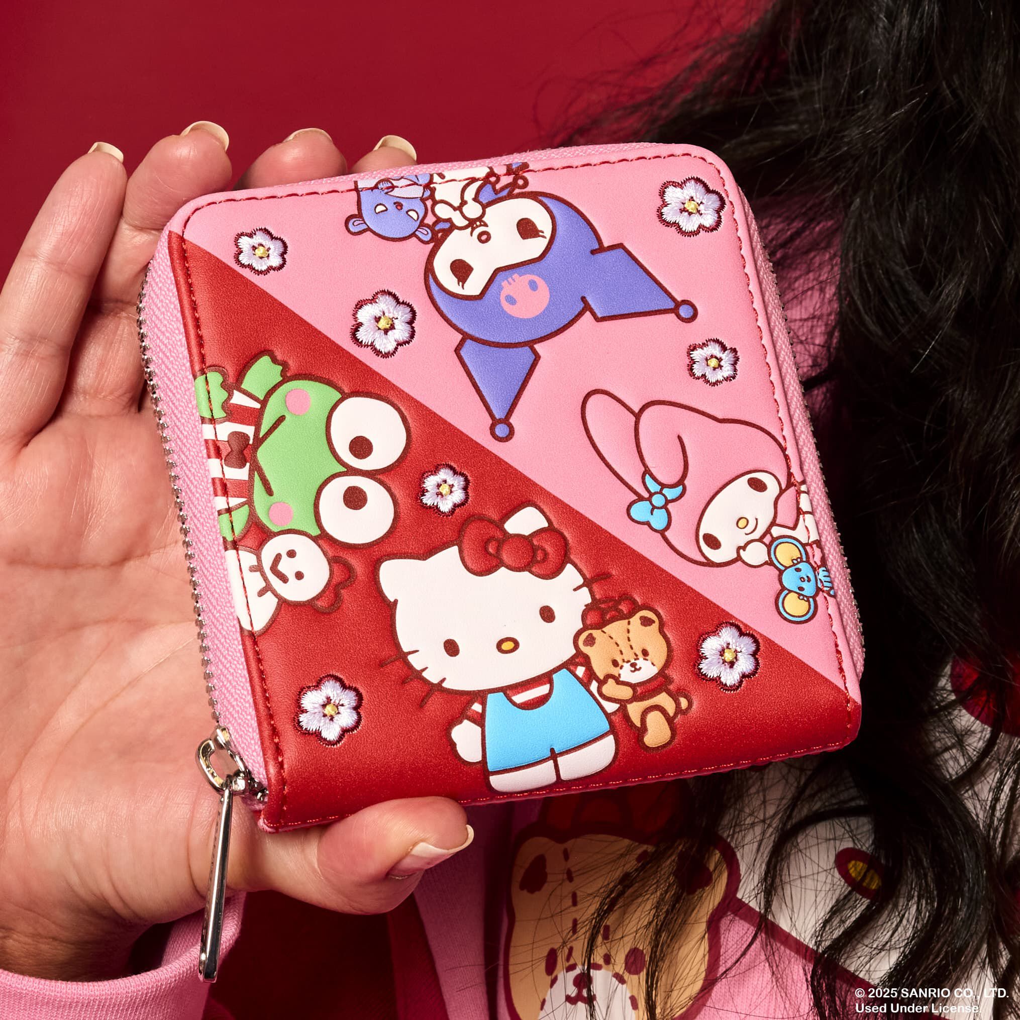 Sanrio Hello Kitty & Friends Color Block Zip Around Wallet - Image 2
