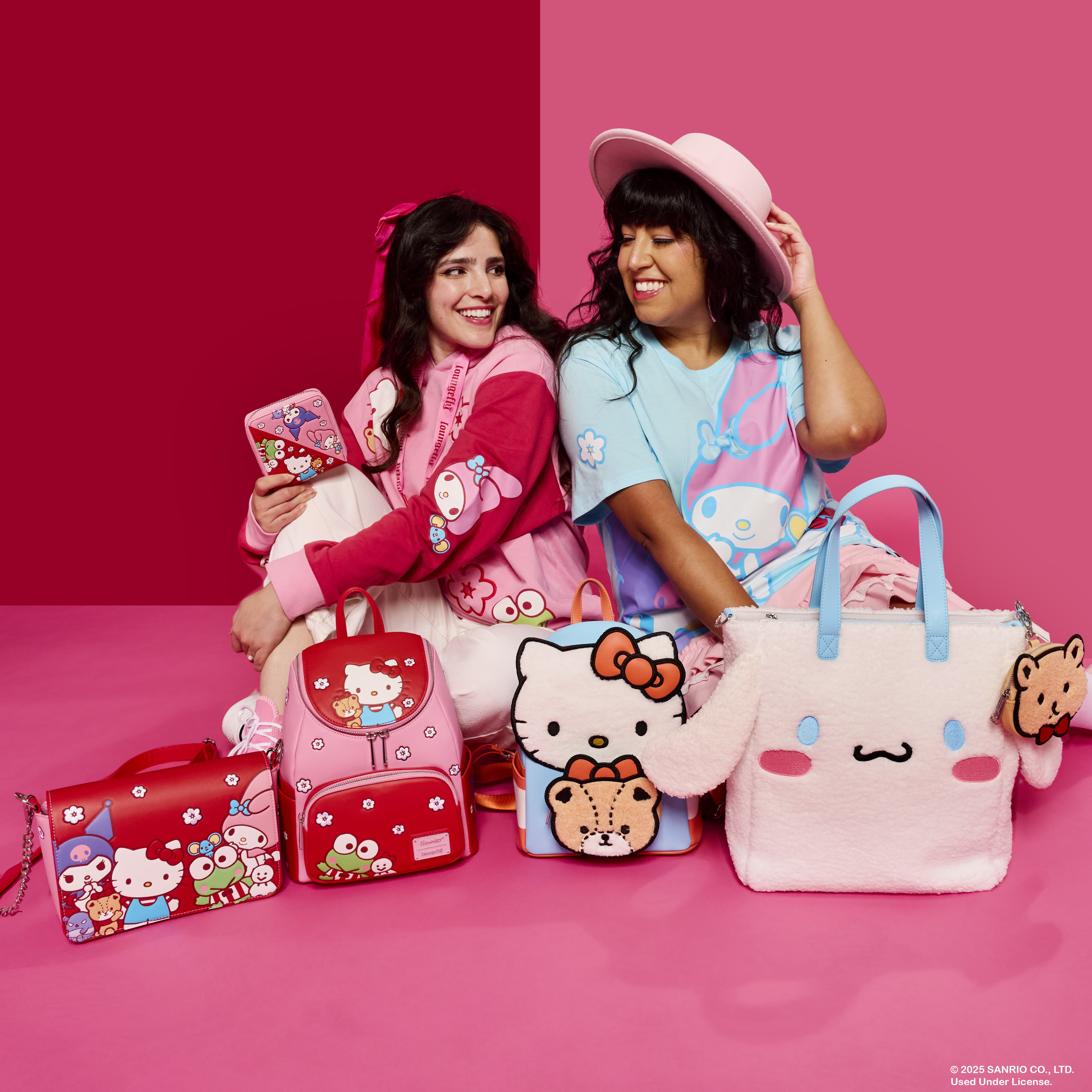 Sanrio Hello Kitty & Tiny Chum Bear Sherpa Mini Backpack - Image 3