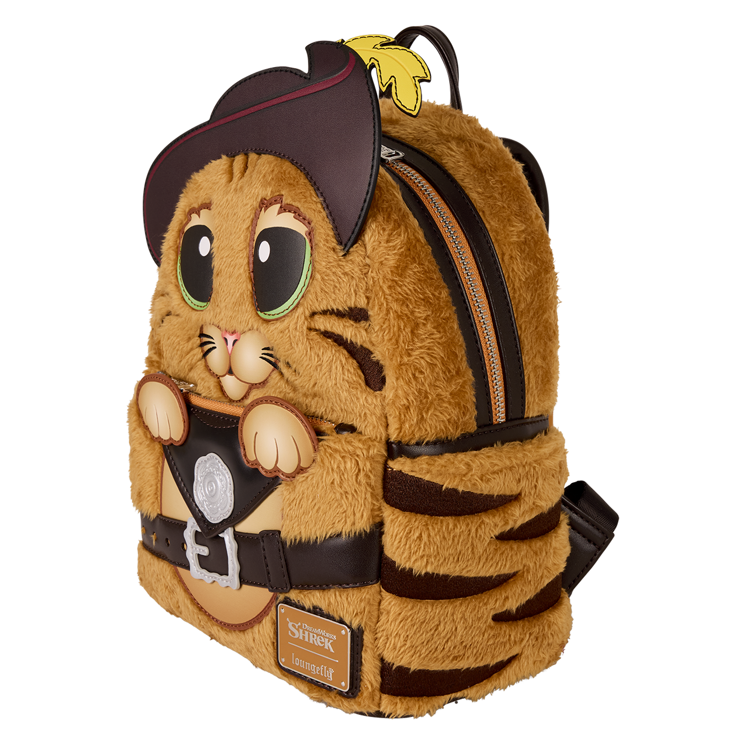 Shrek Puss In Boots Plush Cosplay Mini Backpack - Image 3
