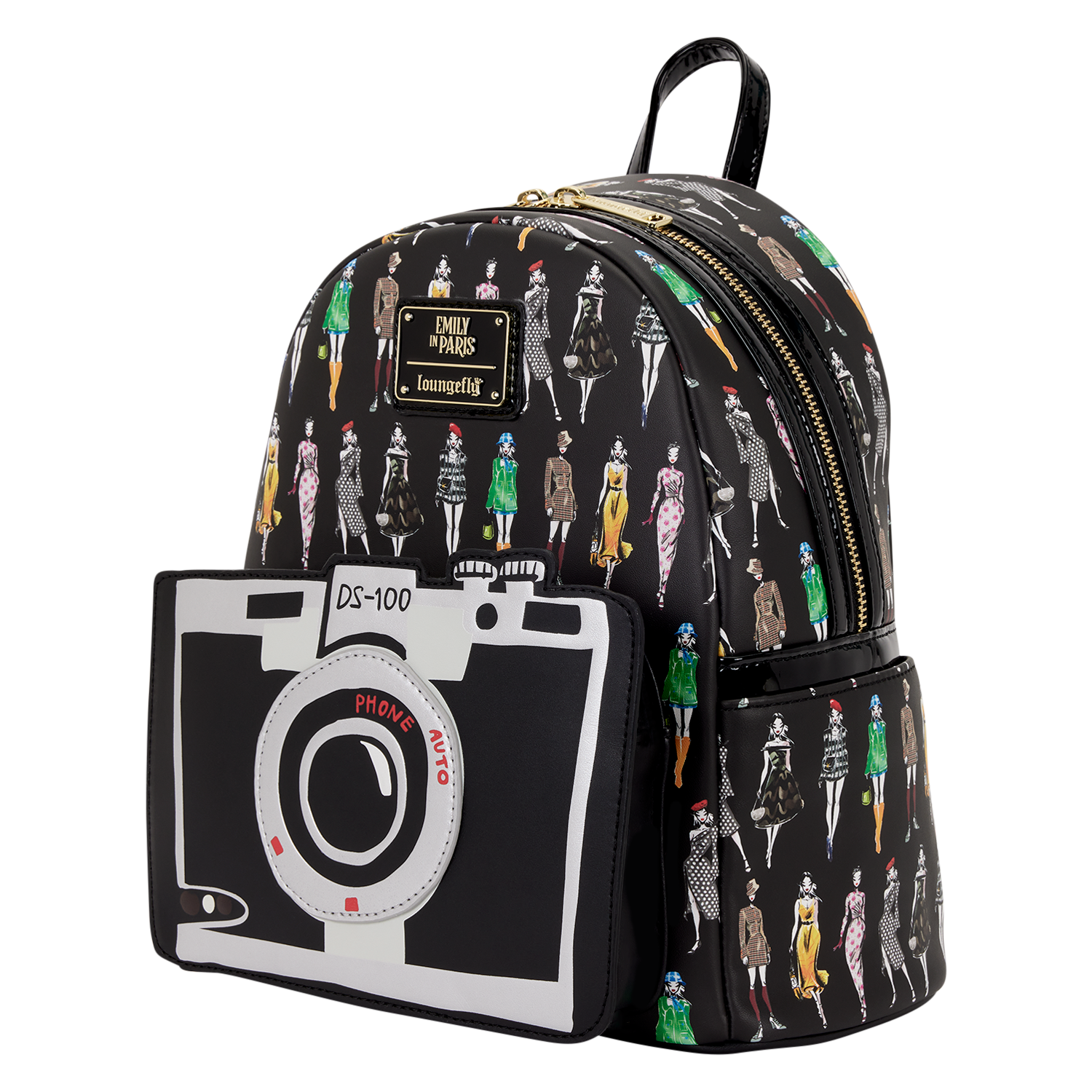 Emily in Paris Limited Edition Camera All-Over Print Mini Backpack - Image 4