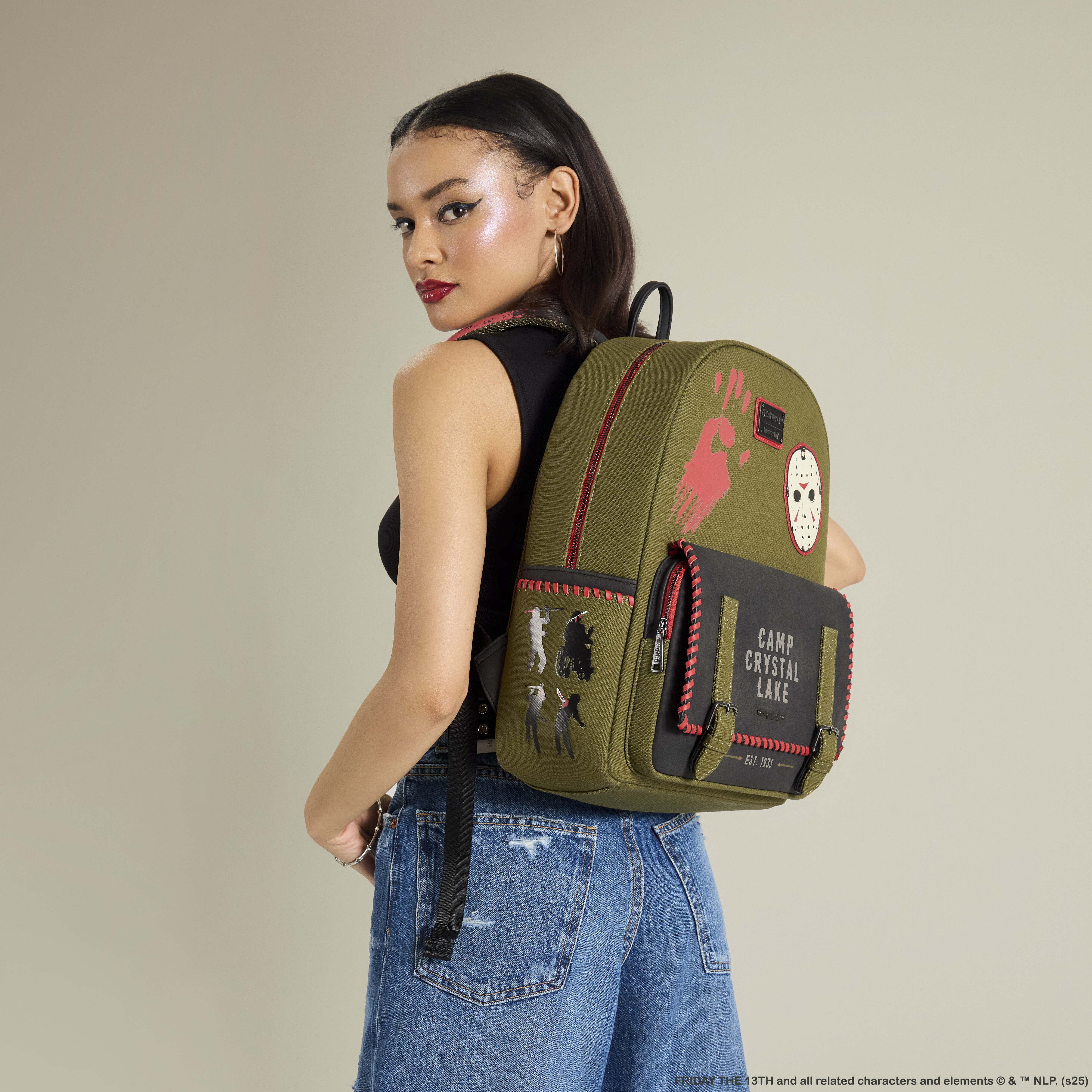 Friday the 13th Camp Crystal Lake Canvas Full-Size Backpack - Image 2