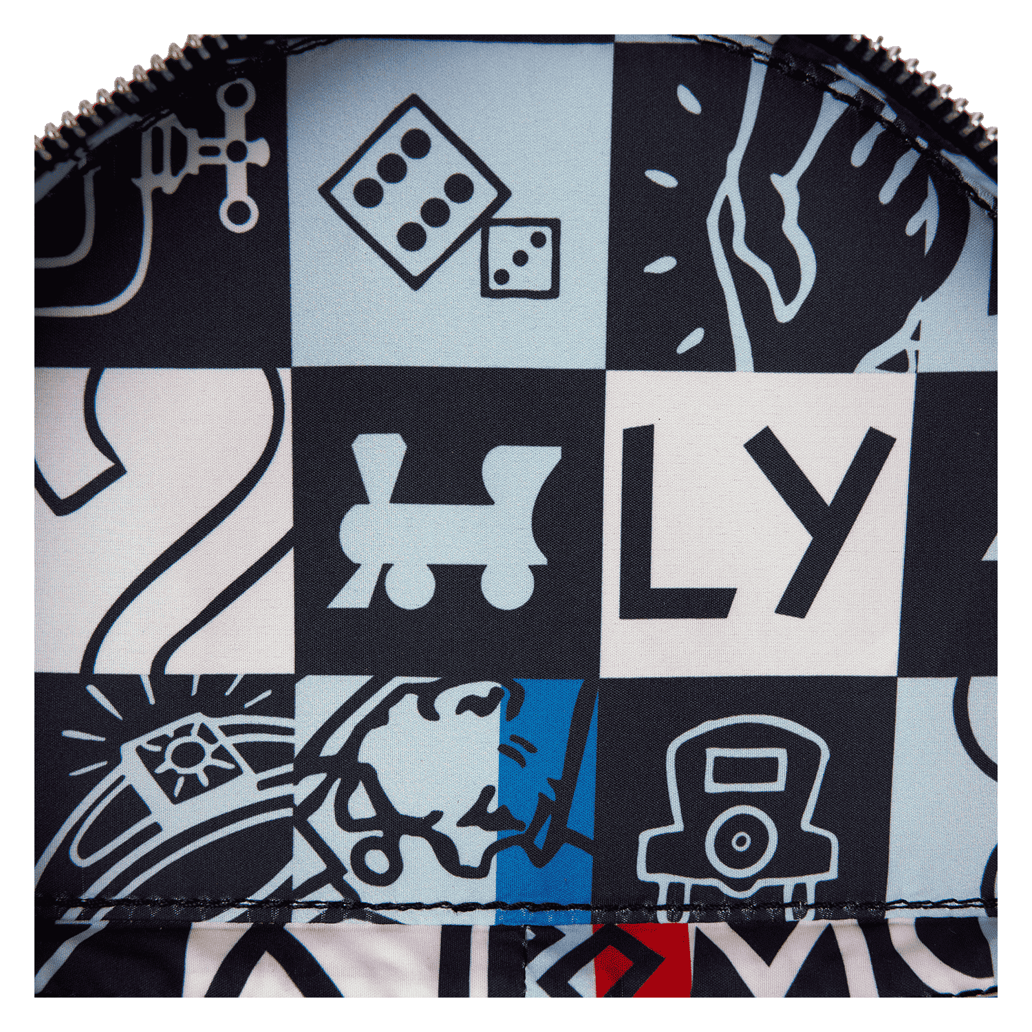 Monopoly 90th Anniversary Top Hat Glitter Figural Crossbody Bag - Image 9