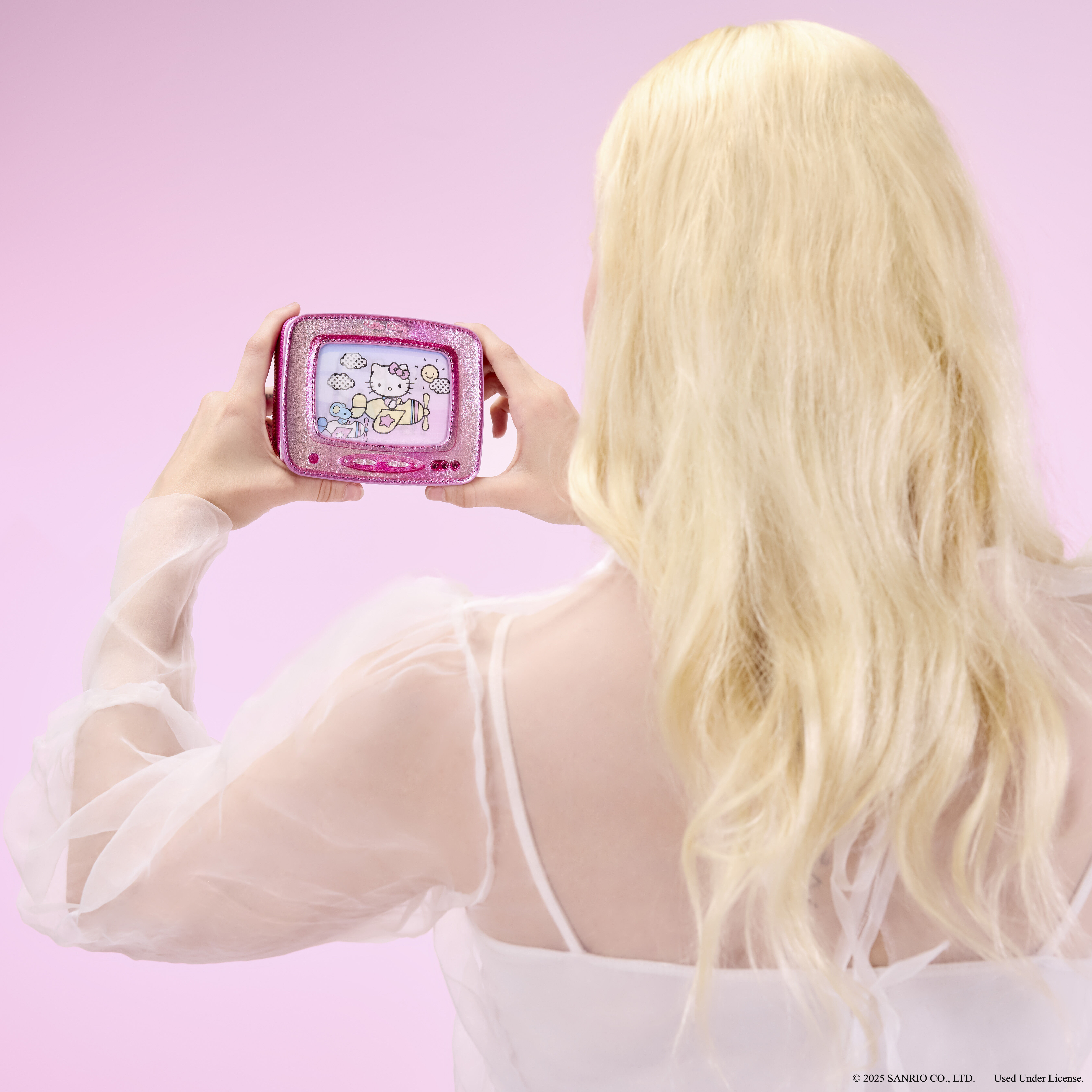 Sanrio Exclusive Hello Kitty Vintage TV Lenticular Zip Around Wallet - Image 2