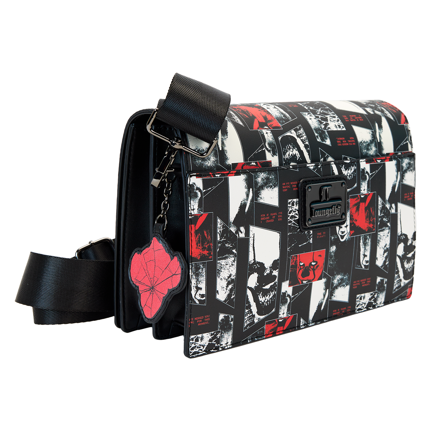 I Heart Horror It Pennywise Glow Crossbody Bag - Image 6