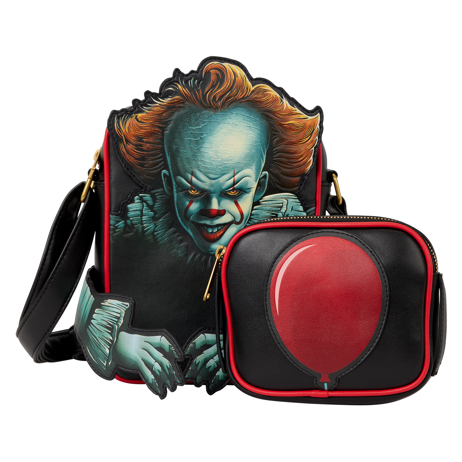 IT Pennywise Crossbuddies Cosplay Crossbody Bag with Coin Bag - Image 4