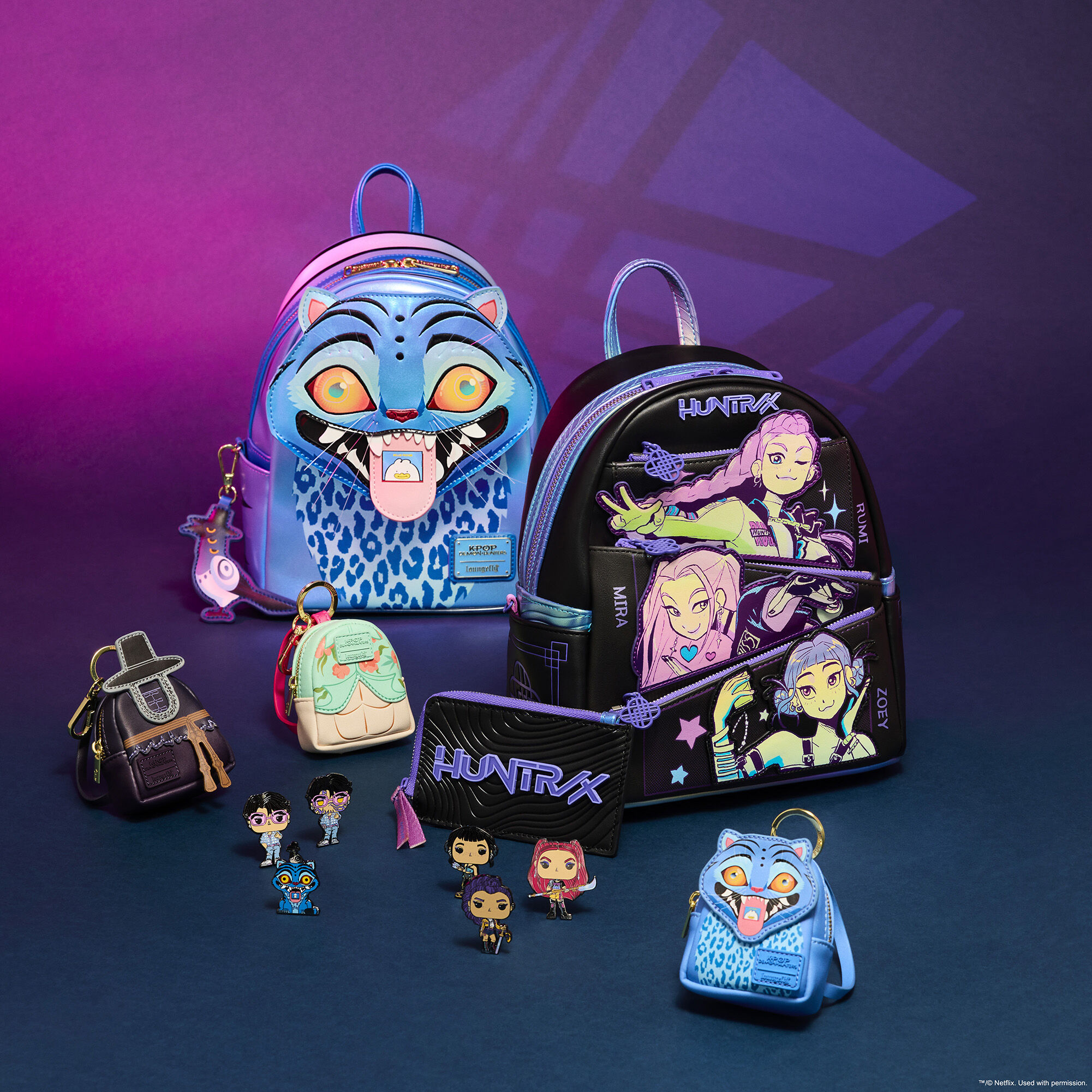 KPop Demon Hunters Exclusive Derpy Cosplay Light-Up Glow Mini Backpack - Image 4