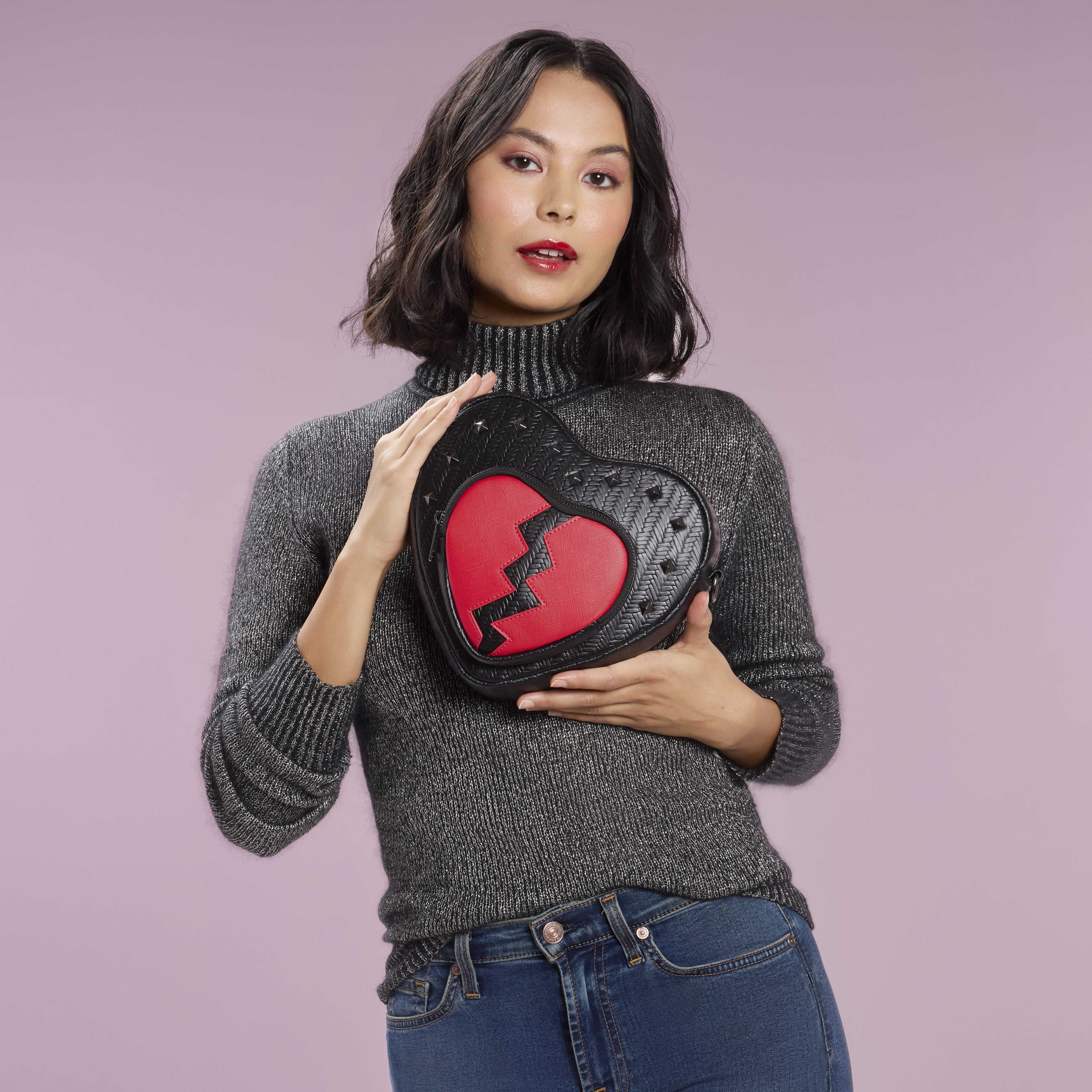 Loungefly Broken Heart Figural Crossbody Bag - Image 2