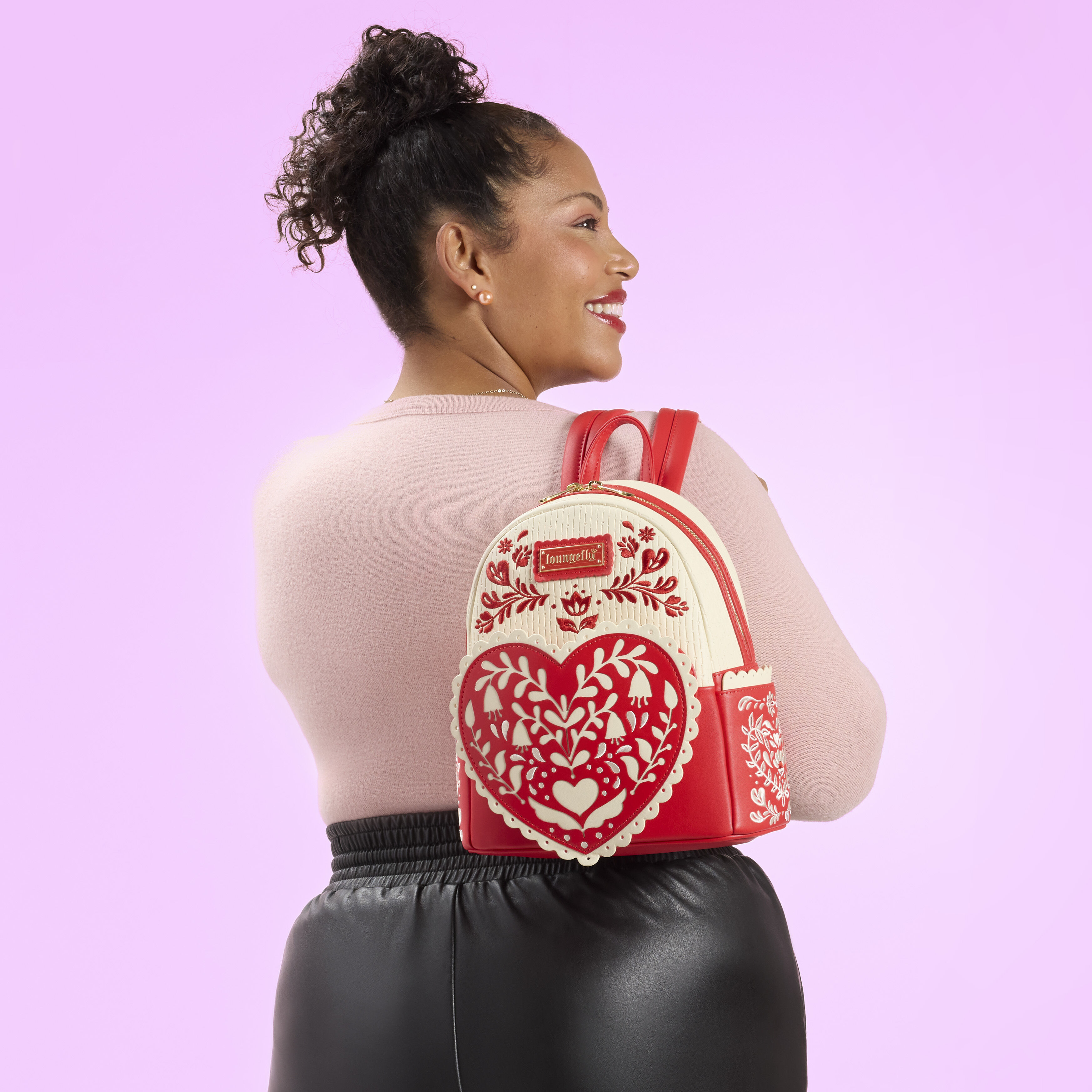 Loungefly Exclusive Vintage Valentine Mini Backpack - Image 3