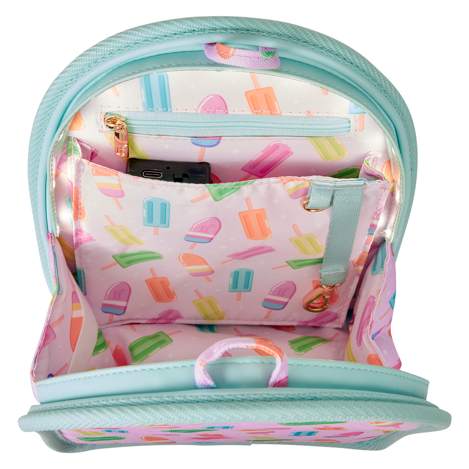 Loungefly Popsicle Light-Up Mini Backpack Bag Organizer Insert - Image 4