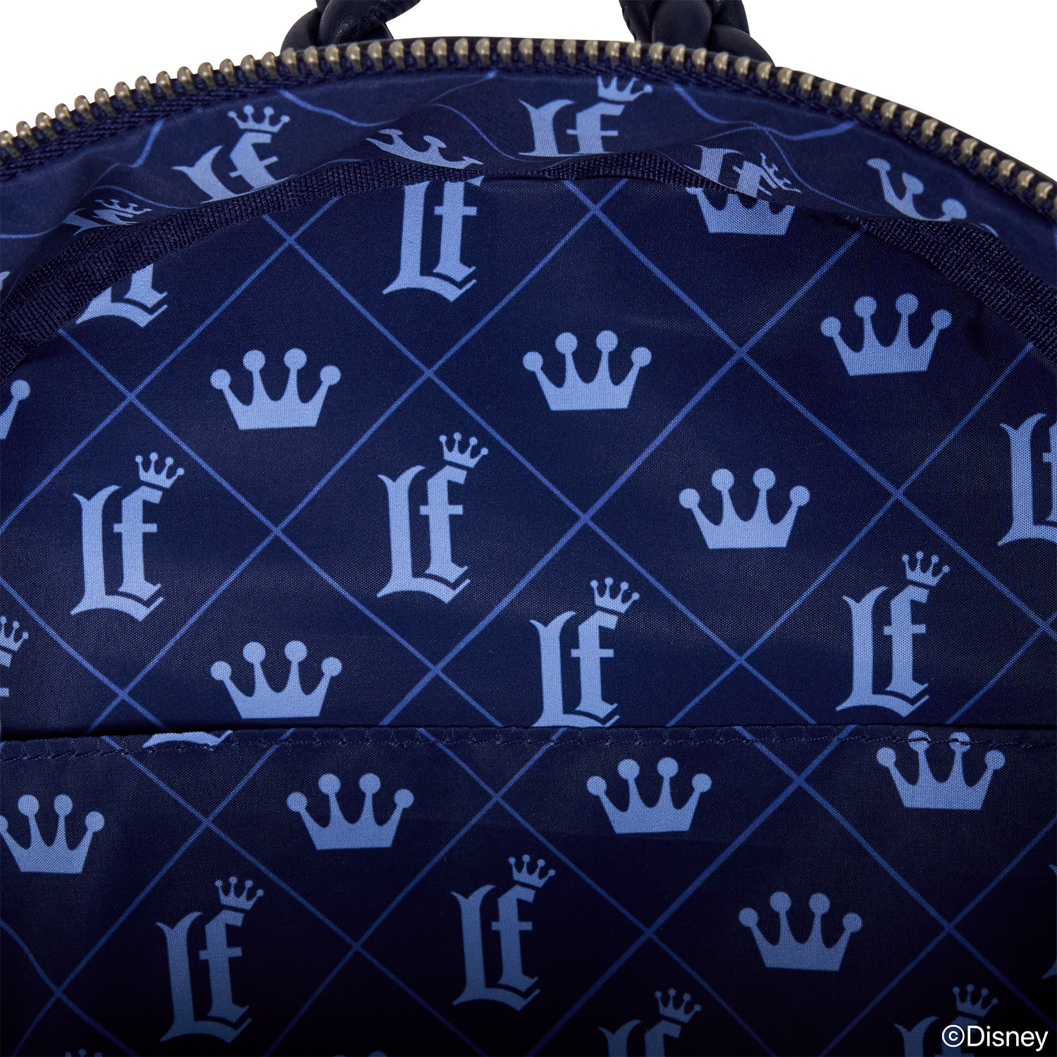 Loungefly Blue Checkered Mini Backpack - Image 5