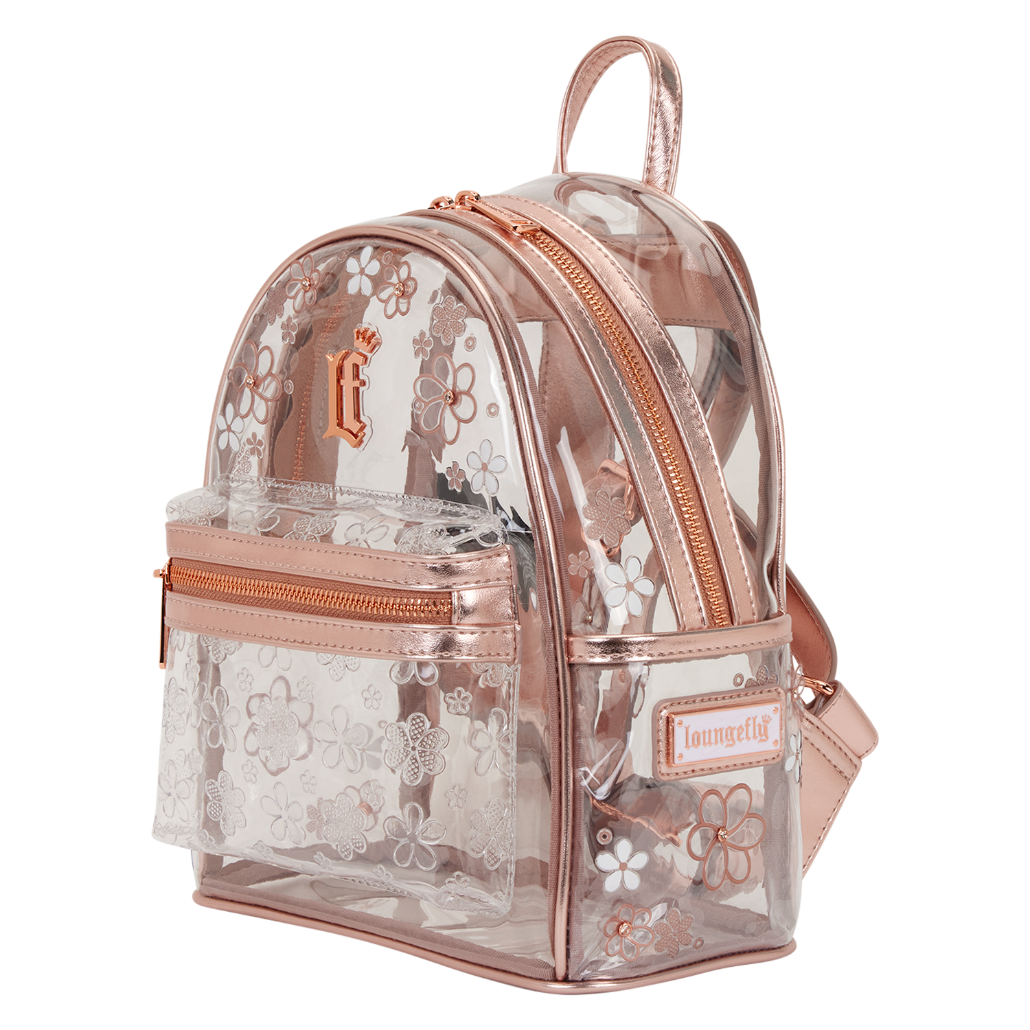 Loungefly Clear Floral Mini Backpack - Image 4