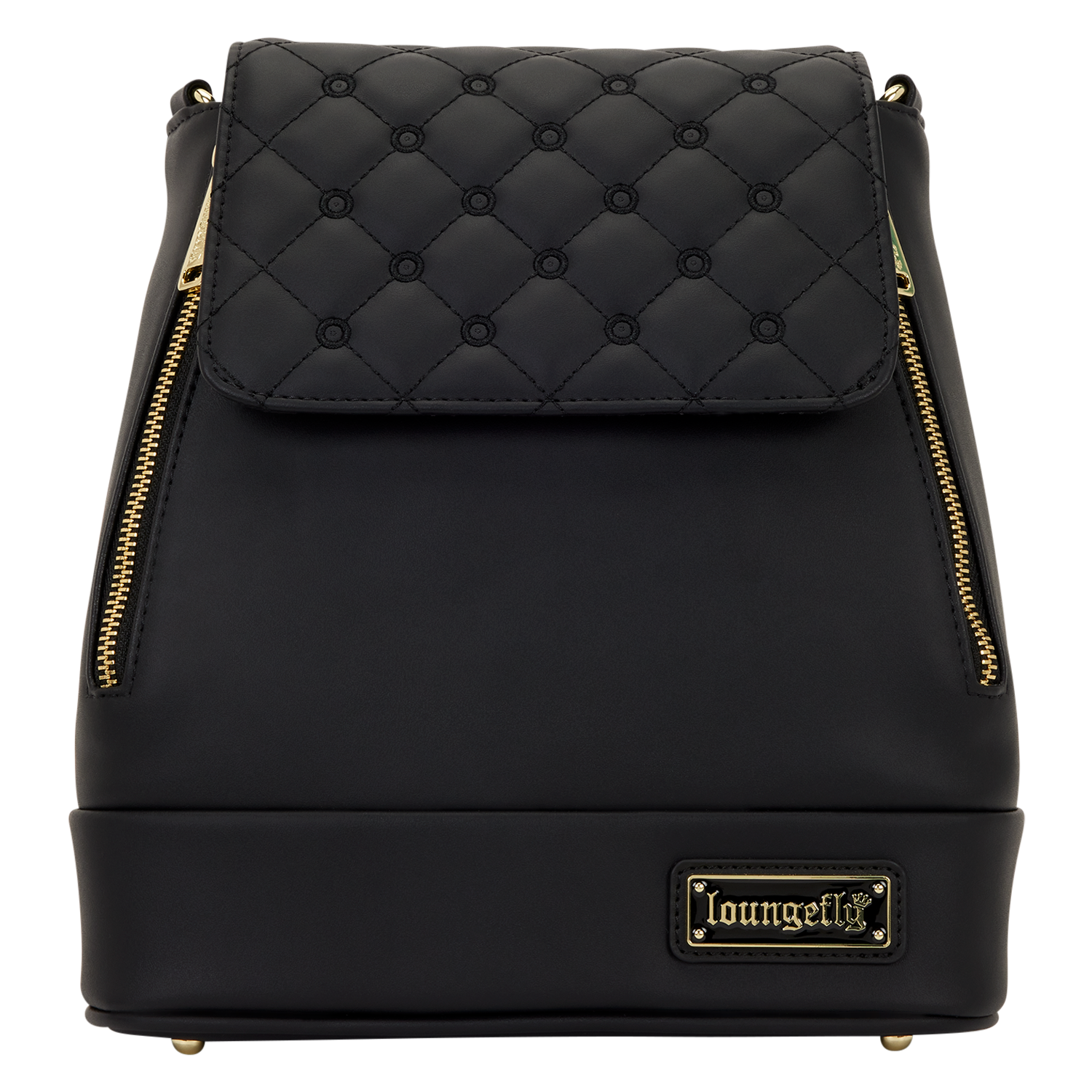Loungefly The Lilly Black Convertible Mini Backpack & Crossbody Pin Trader Bag
