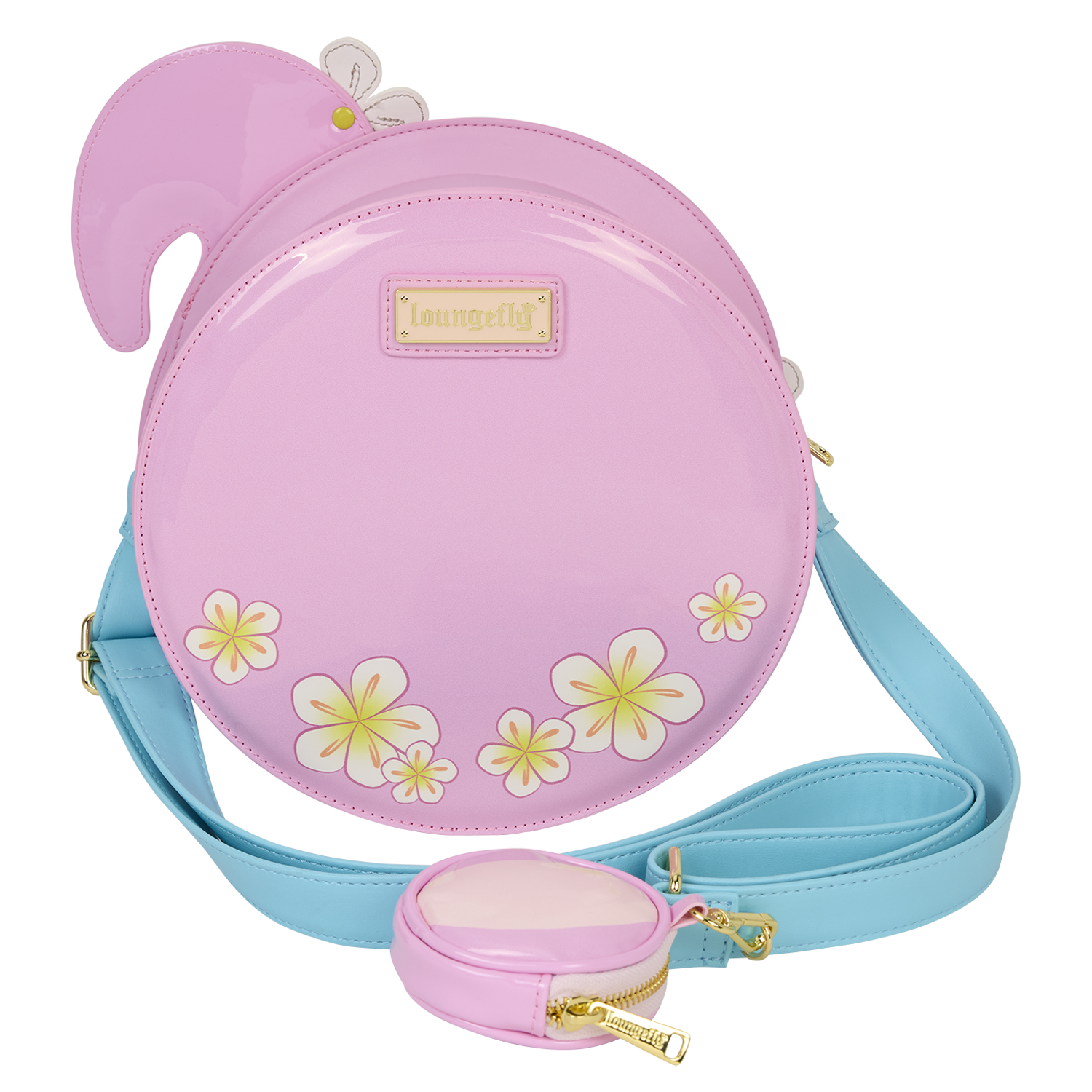 Loungefly Flamingo Pool Float Figural Crossbody Bag with Coin Bag - Image 4
