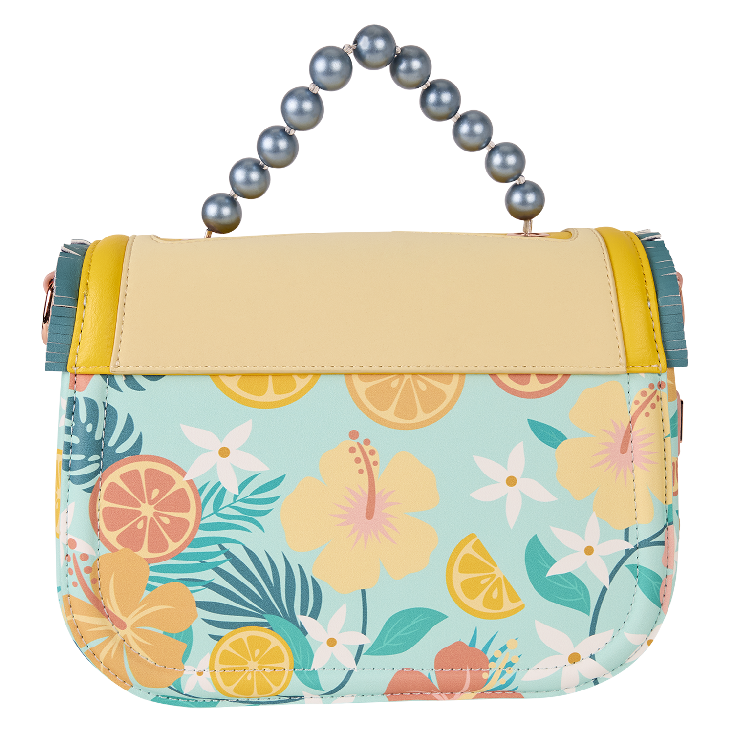 Loungefly Tropical Lemon Floral Crossbody Bag - Image 4