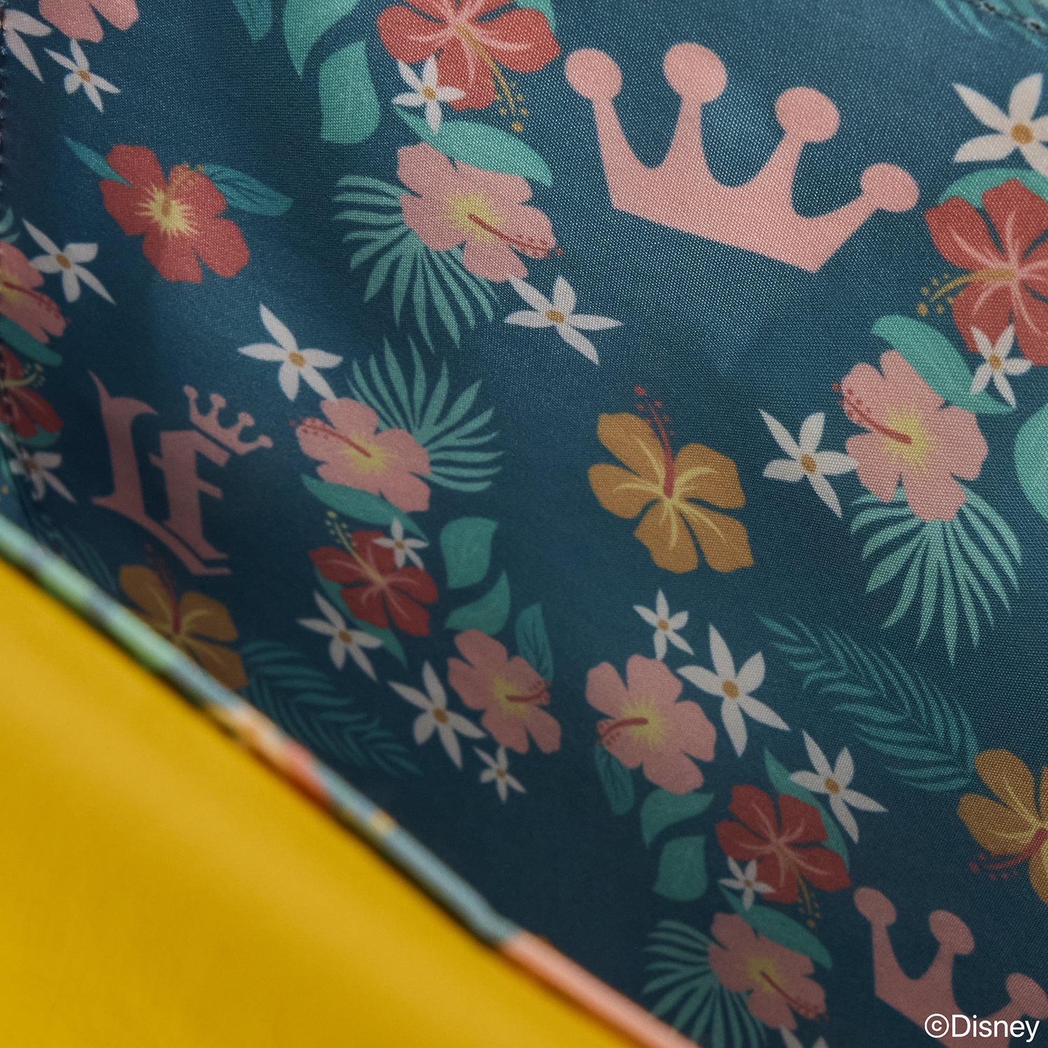 Loungefly Tropical Lemon Floral Crossbody Bag - Image 5