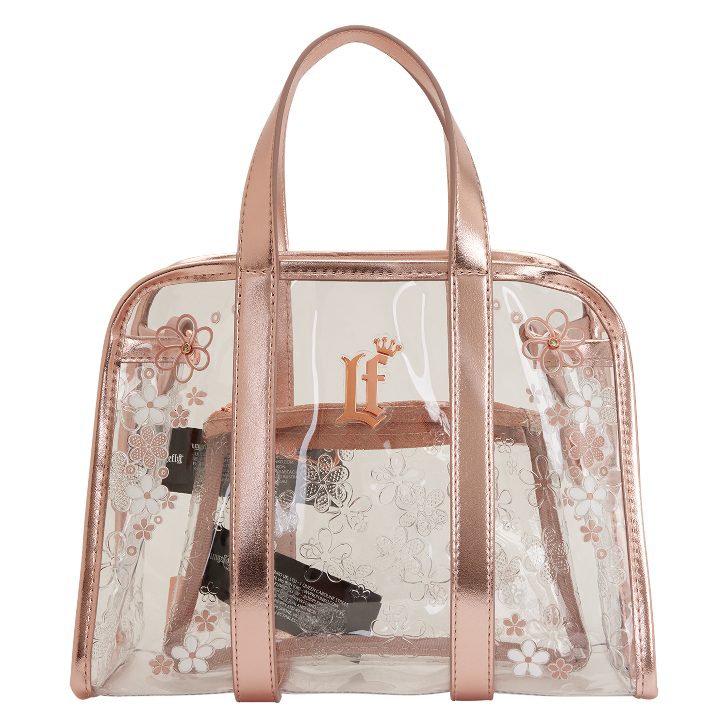 Loungefly Clear Floral Crossbody Bag with Coin Bag