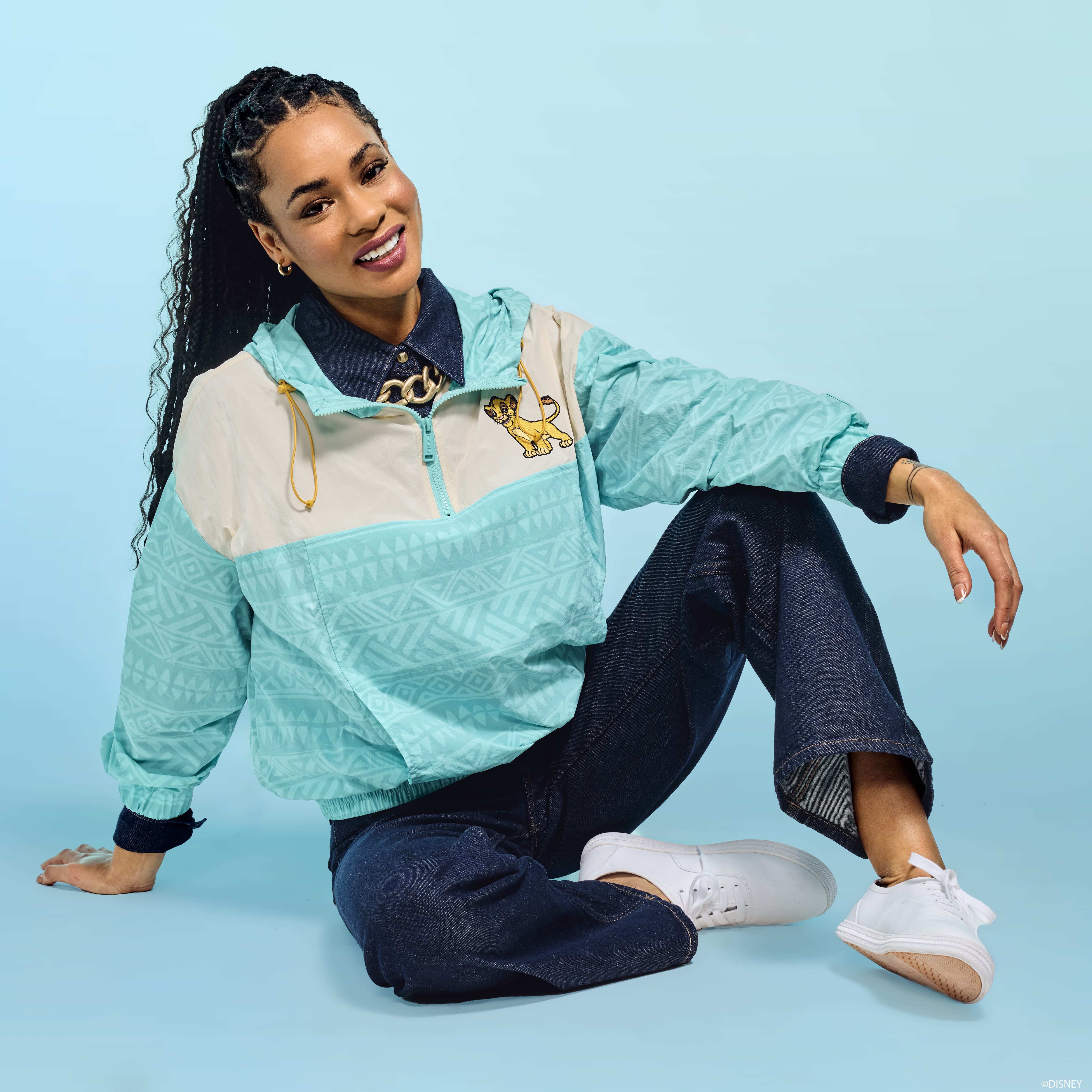 The Lion King Simba Half-Zip Unisex Windbreaker Jacket - Image 2