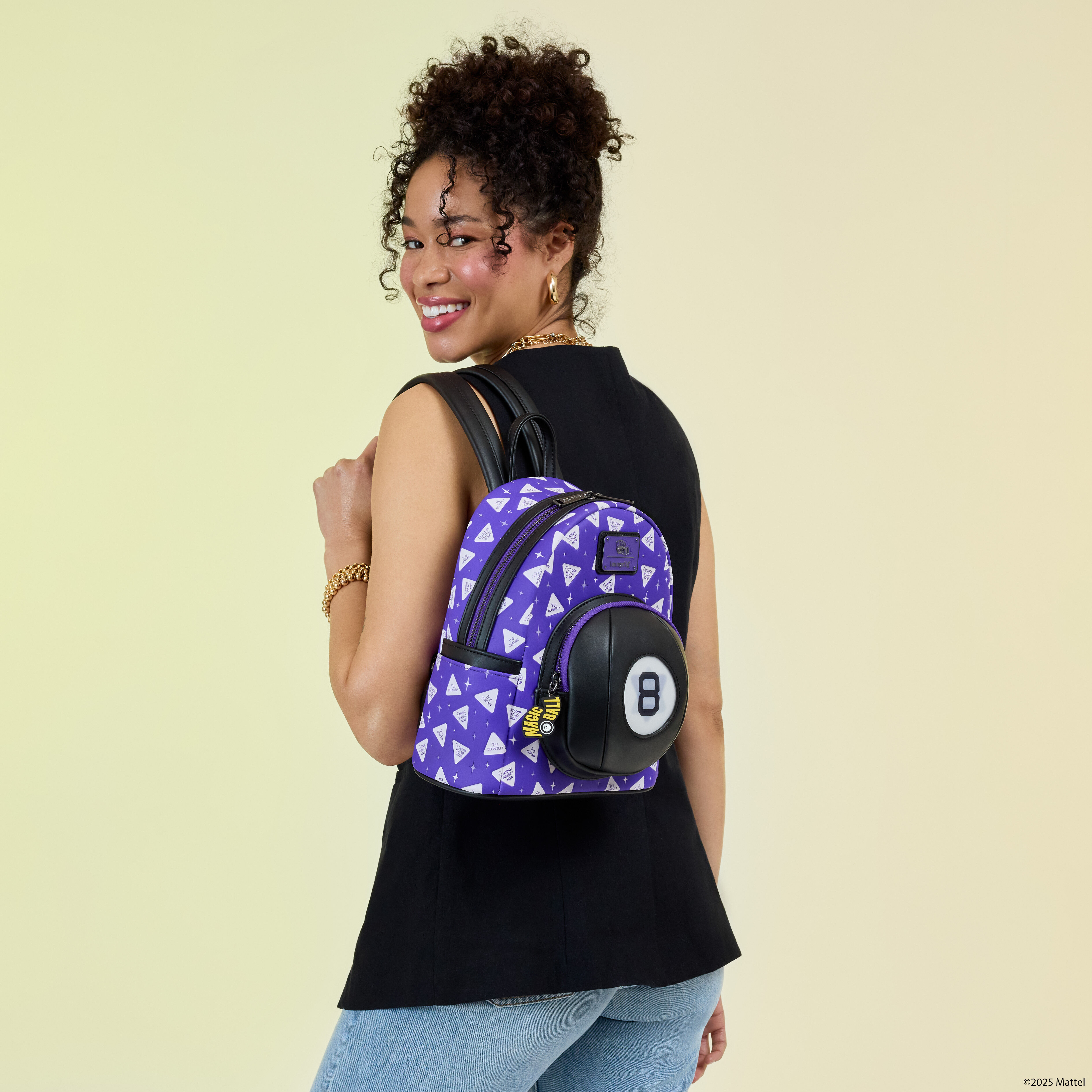 Magic 8 Ball All-Over Print Lenticular Mini Backpack - Image 2