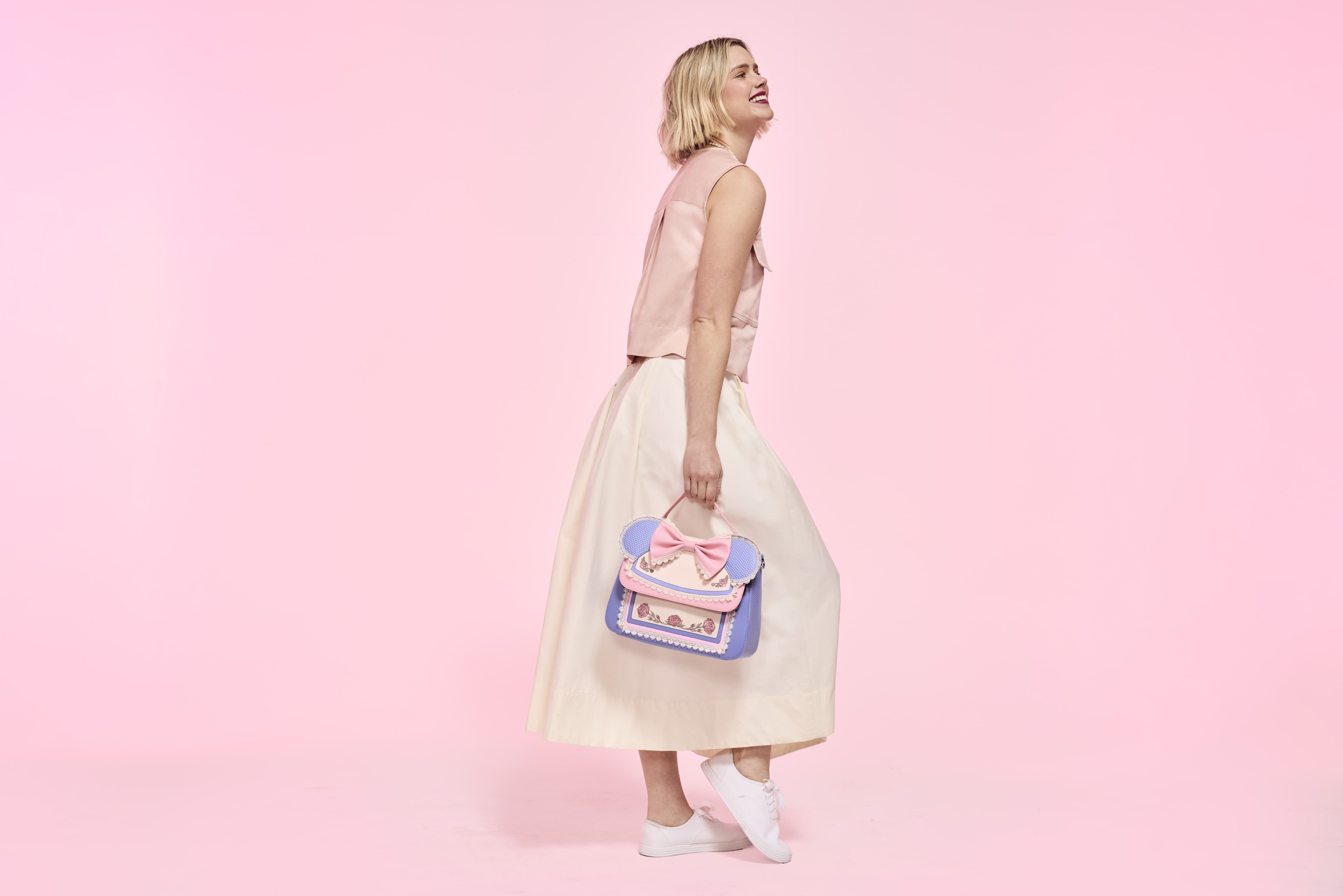 Minnie Mouse Floral and Lace Crossbody Bag - Image 2