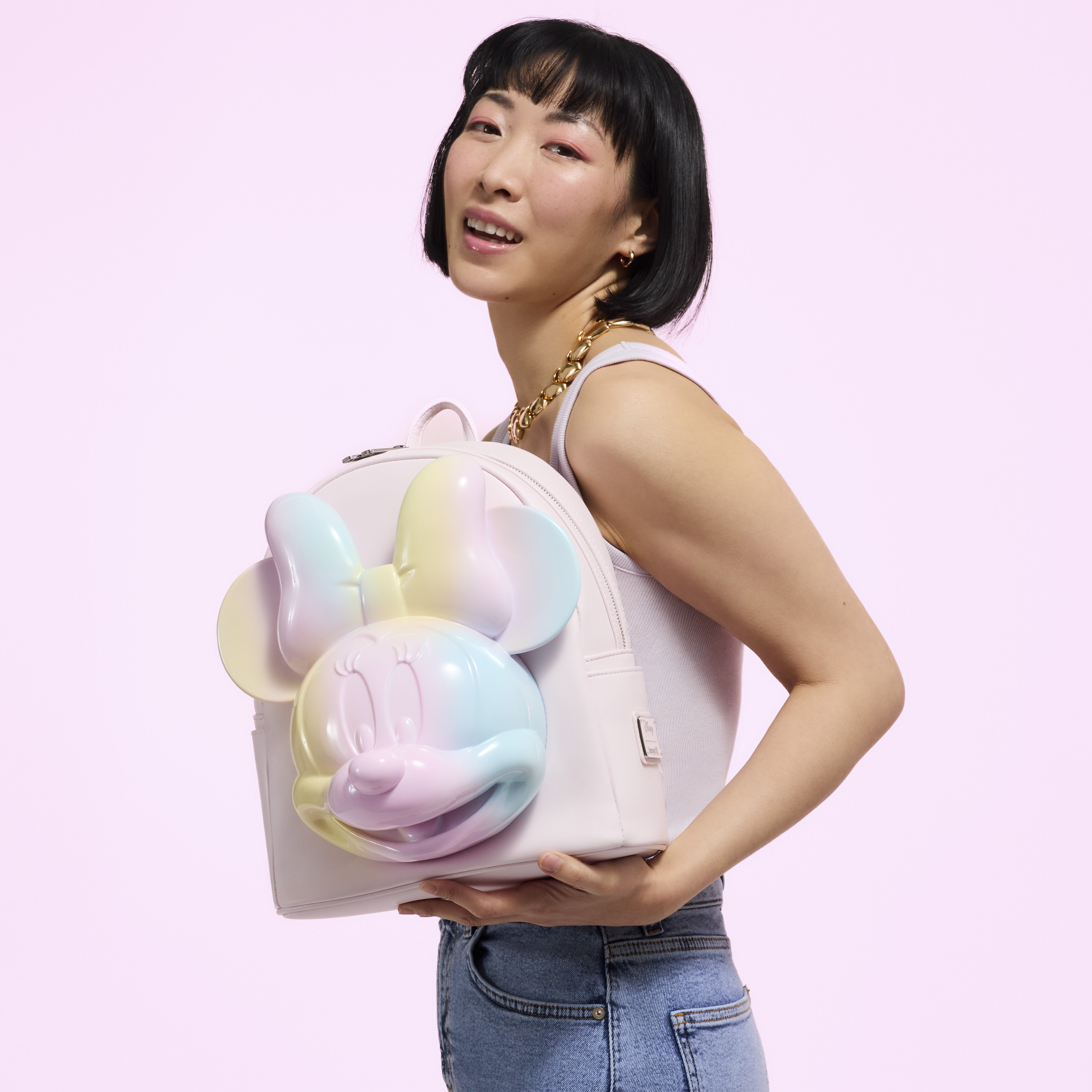 Minnie Mouse Pastel Tie-Dye Mini Backpack - Image 2