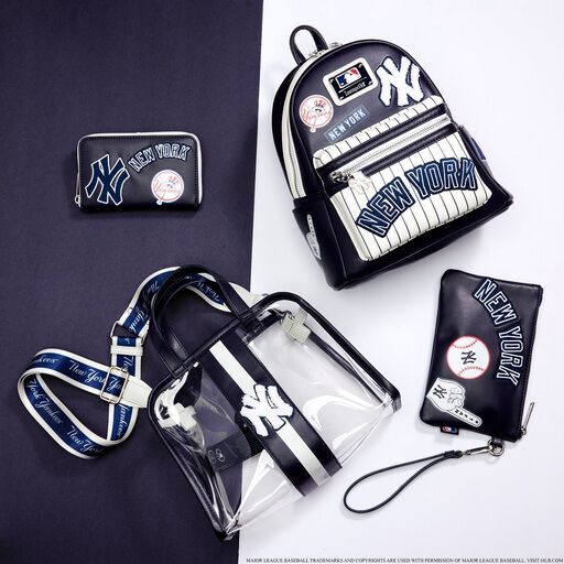 MLB NY Yankees Clear Tote Crossbody Stadium Bag with Pouch - Image 2