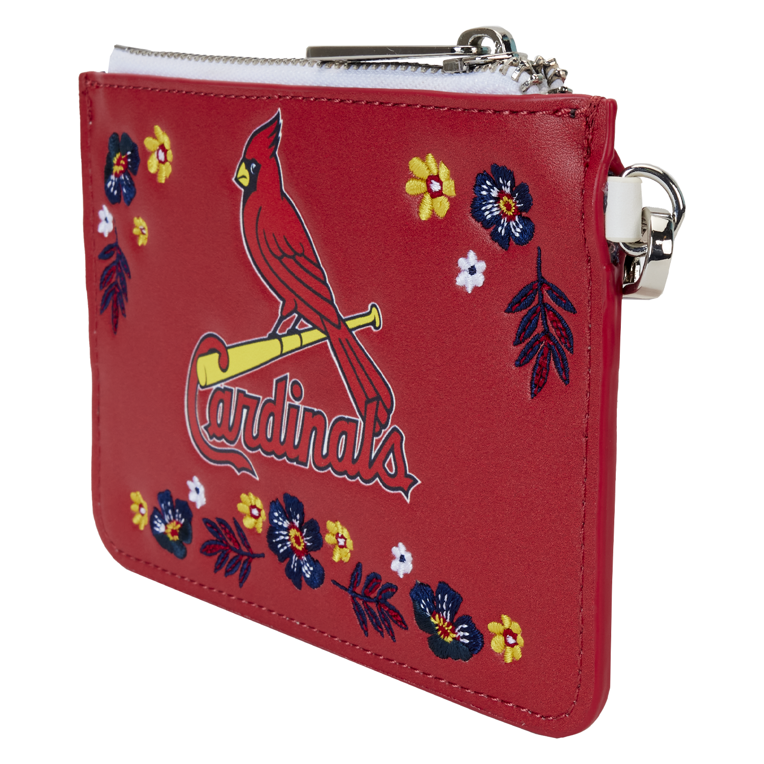 MLB St. Louis Cardinals Floral Card Holder Wristlet Clutch - Image 4