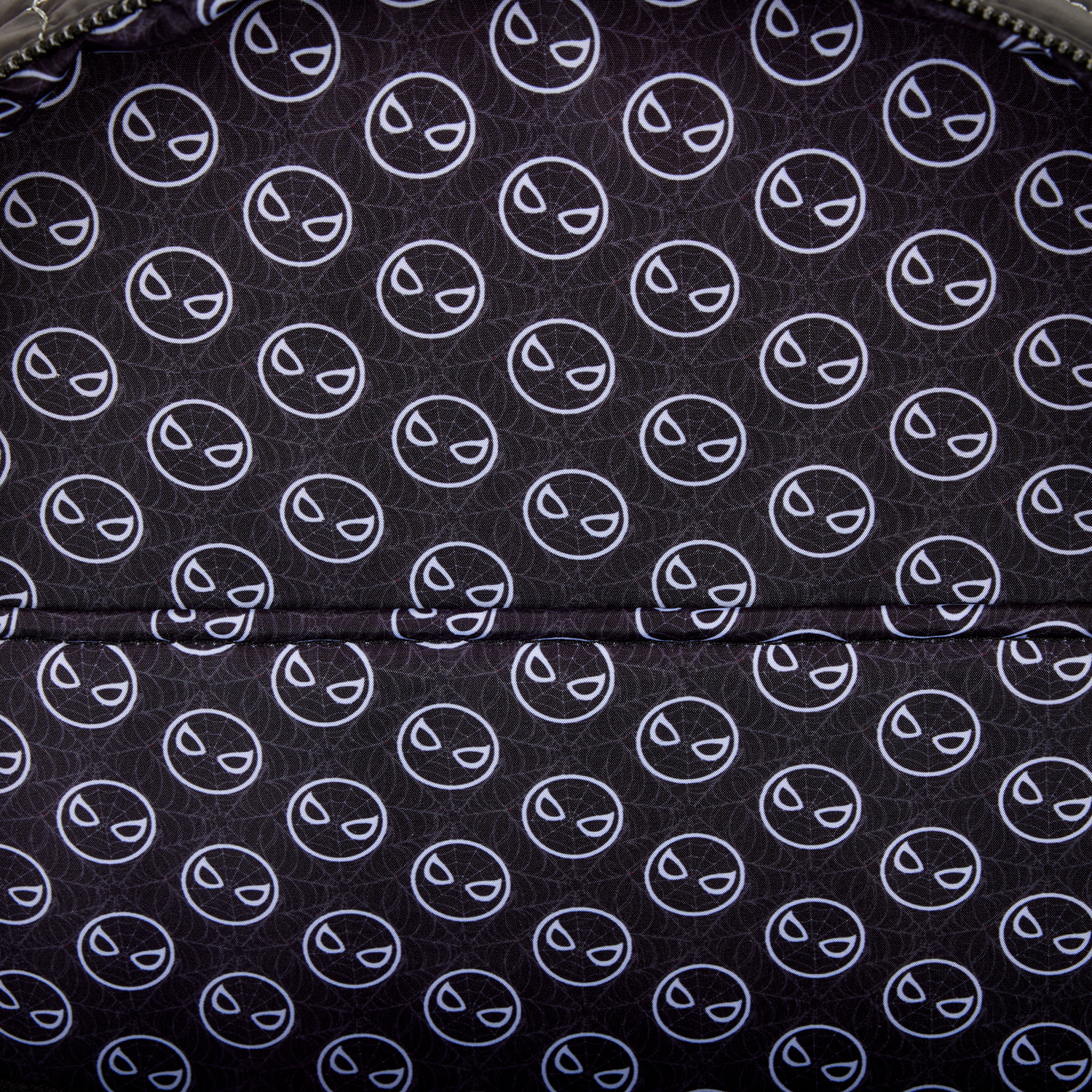 Spider-Man Black & White Suit Cosplay Quilted Full-Size Backpack - Image 7