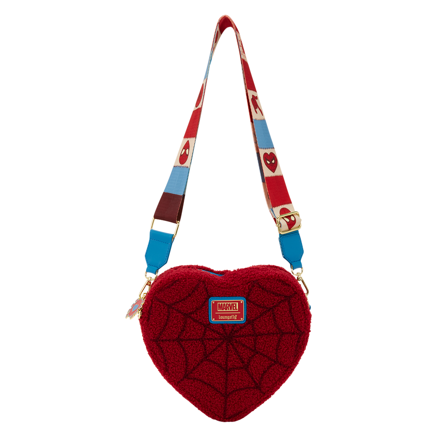 Spider-Man Sherpa Heart Shaped Crossbody Bag - Image 6