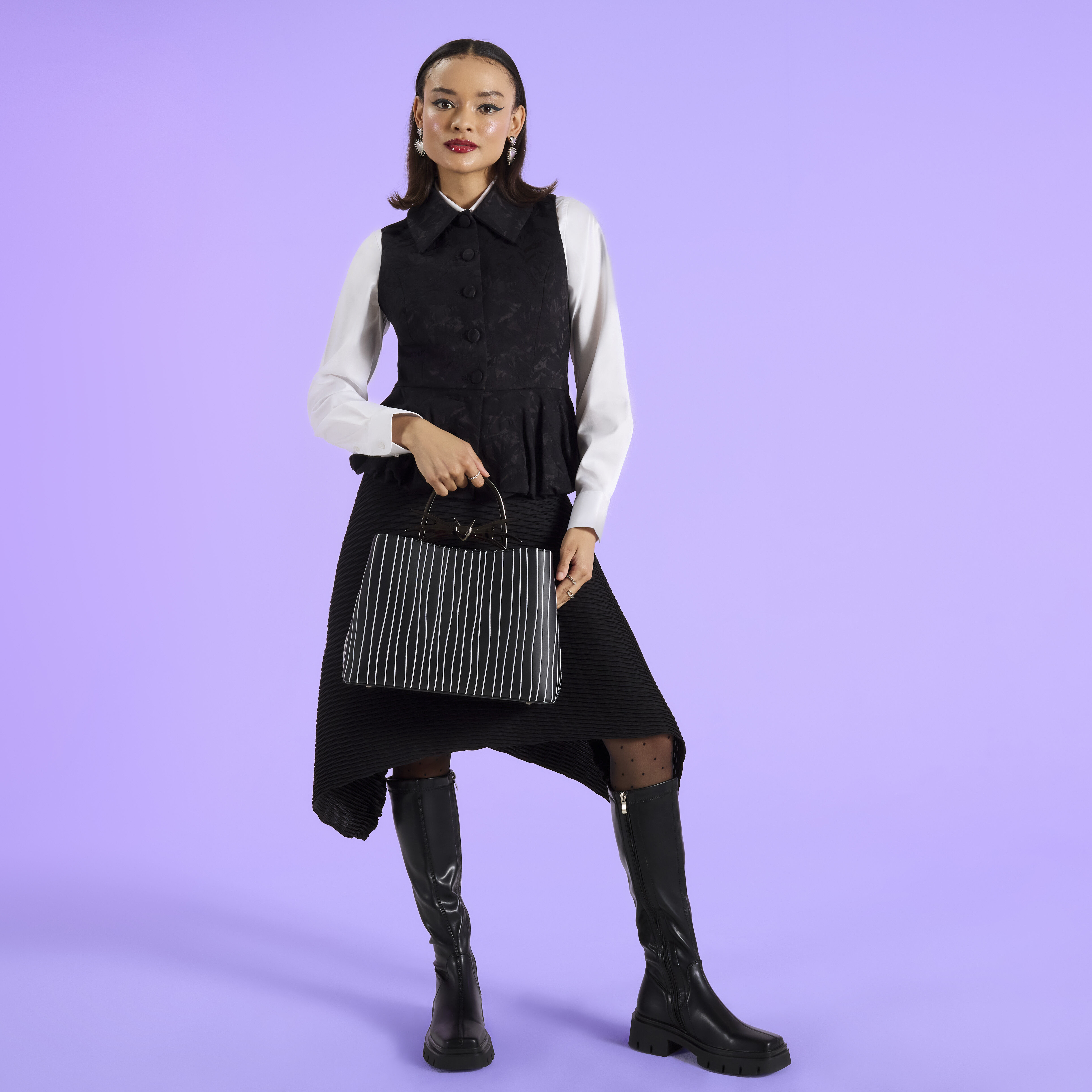 The Nightmare Before Christmas Jack Skellington Cosplay Glow Crossbody Bag - Image 2