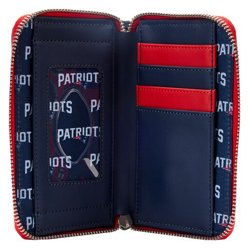 NFL New England Patriots Patches Zip Around Wallet - Image 4
