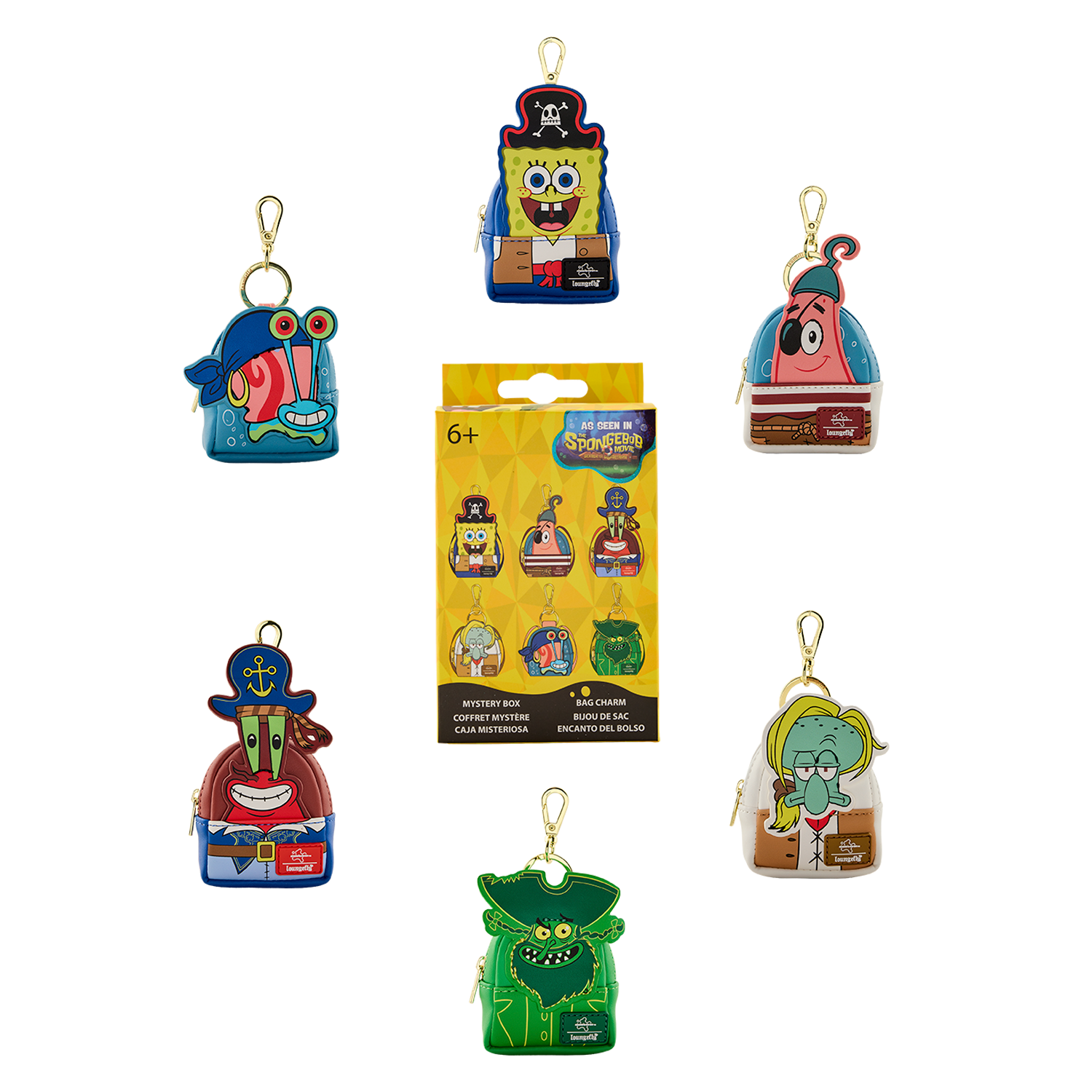 SpongeBob SquarePants Mystery Mini Backpack Keychain Charm