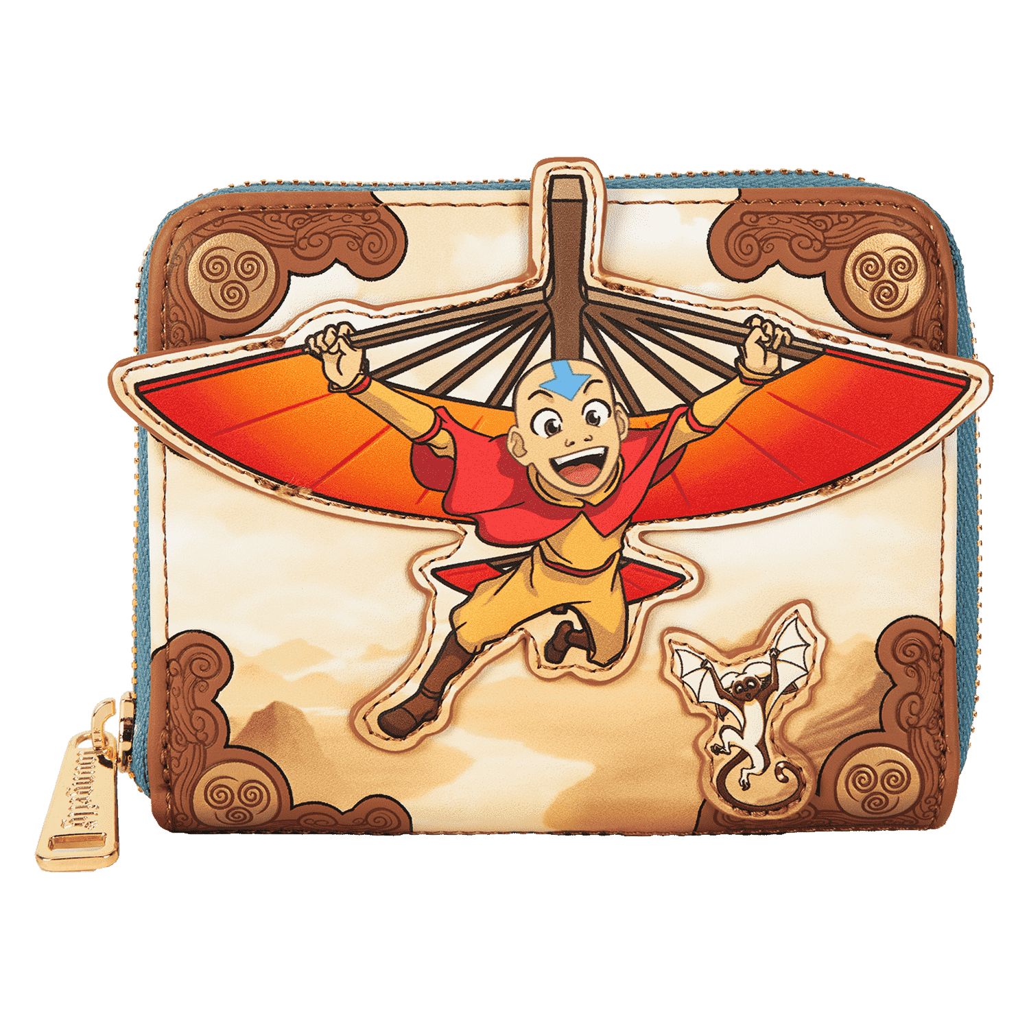 Avatar: The Last Airbender Aang Glider Staff Zip Around Wallet
