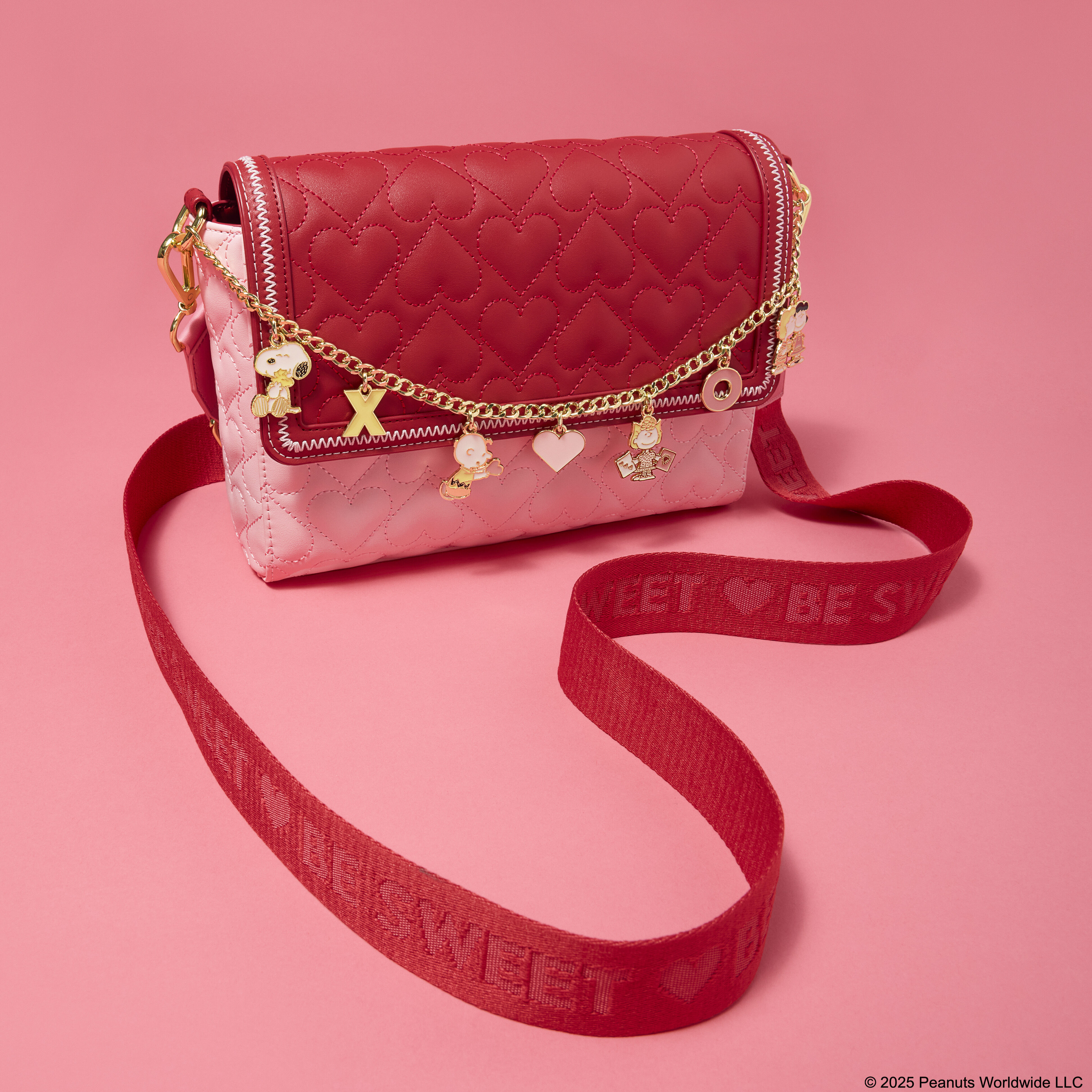 Peanuts Snoopy Valentine's Day Charm Crossbody Bag - Image 4