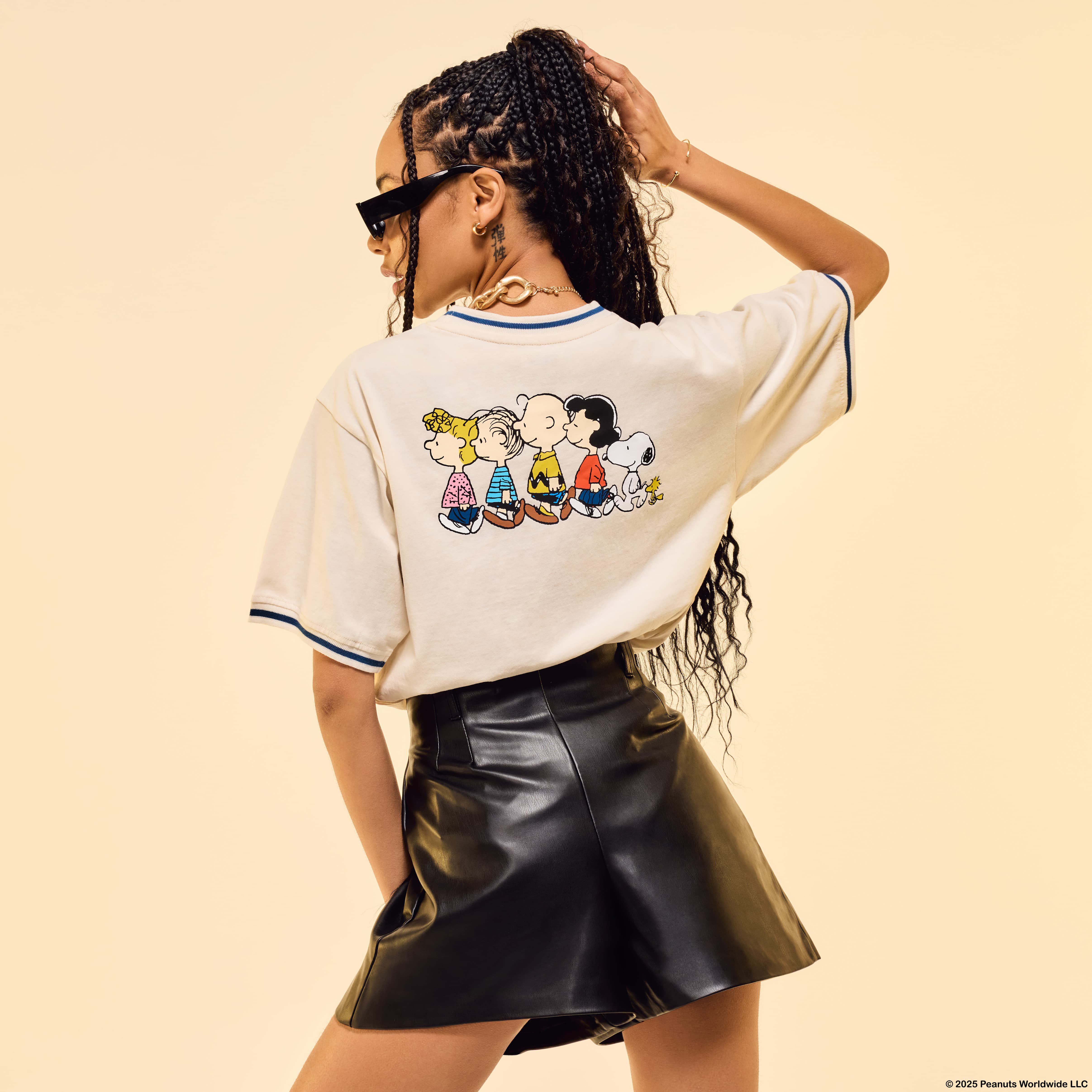 Peanuts Snoopy & Gang Unisex Ringer Tee - Image 3