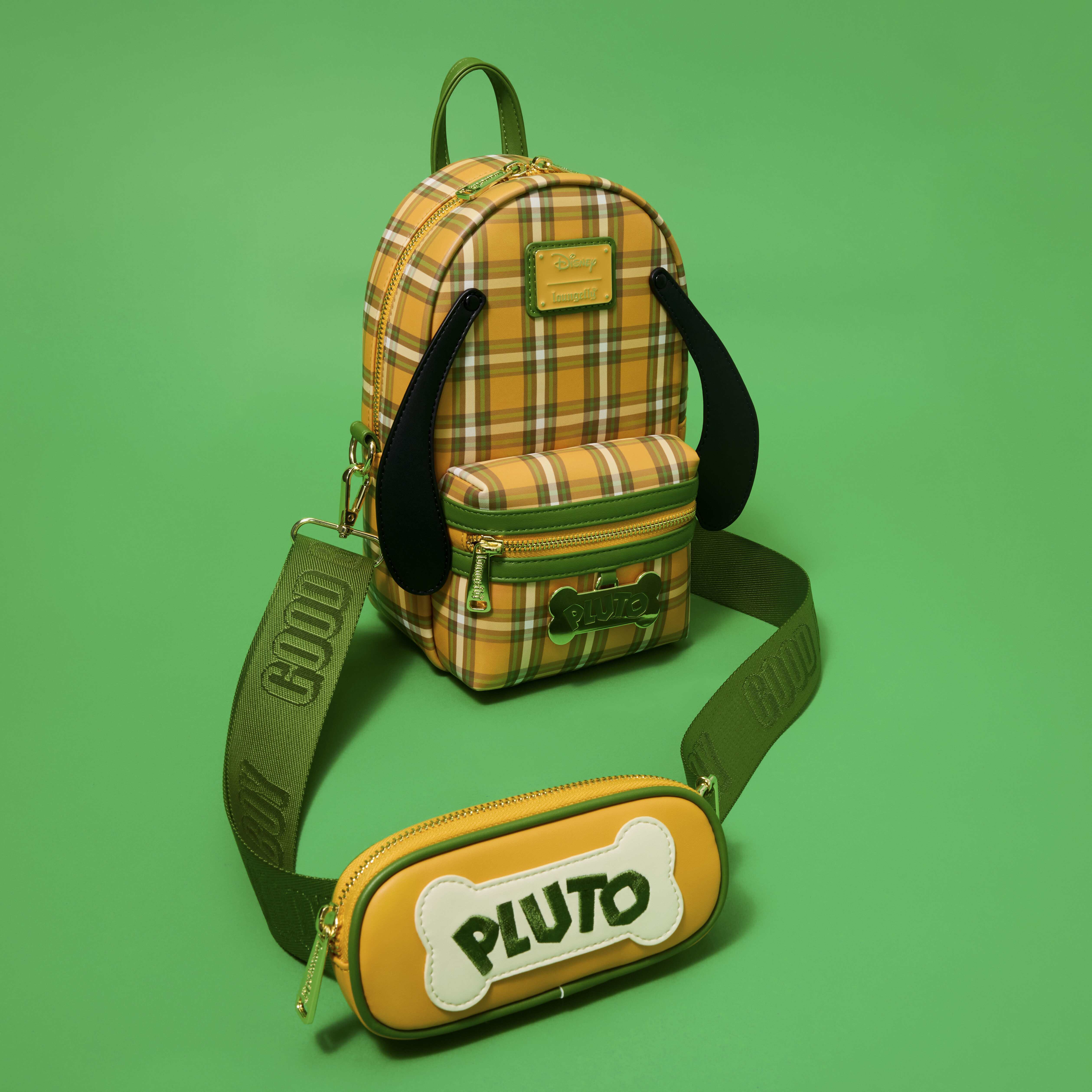 Pluto 95th Anniversary Plaid Sling Crossbody Bag with Coin Bag - Image 4