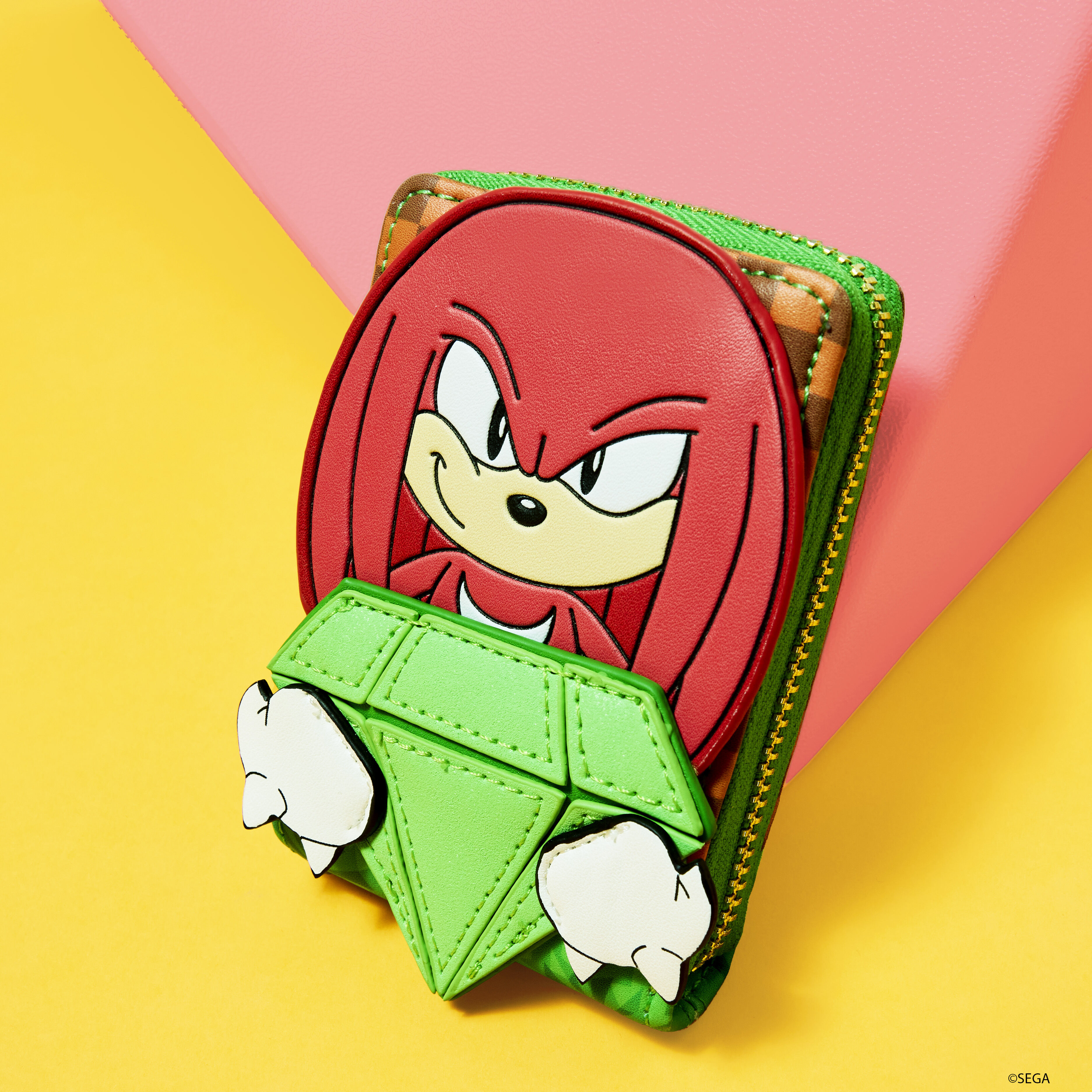 Sonic The Hedgehog Limited Edition Knuckles Emerald Glitter Accordion Wallet - Image 2