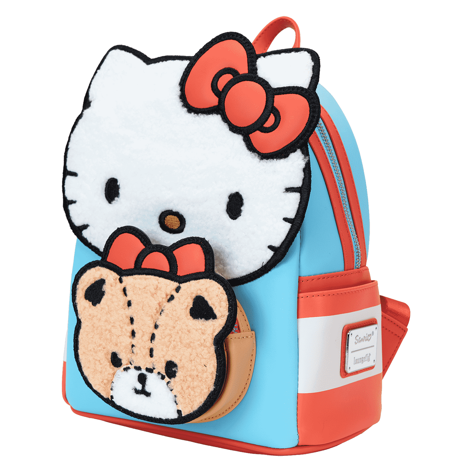 Sanrio Hello Kitty & Tiny Chum Bear Sherpa Mini Backpack - Image 4