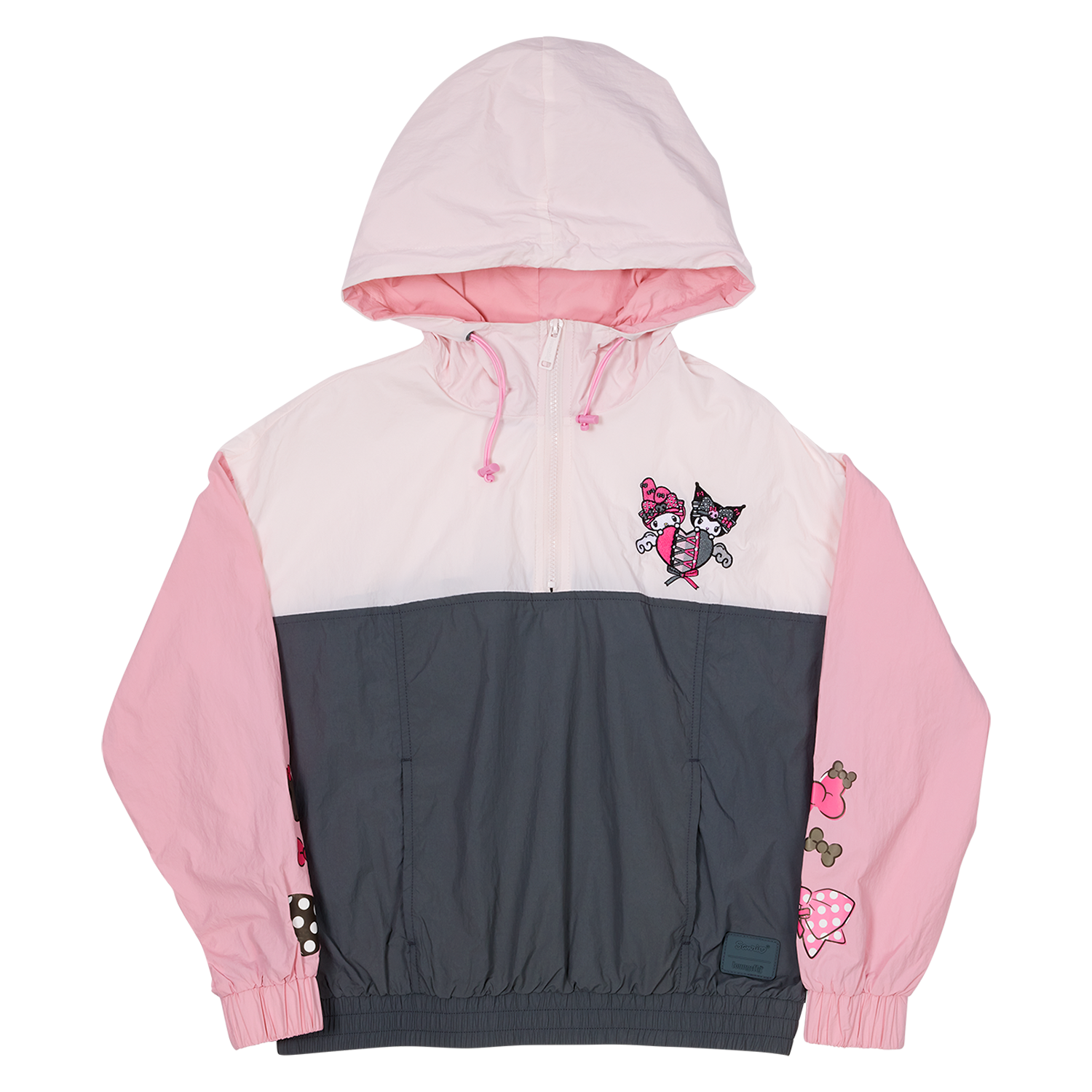 Sanrio My Melody & Kuromi Half-Zip Unisex Windbreaker Jacket