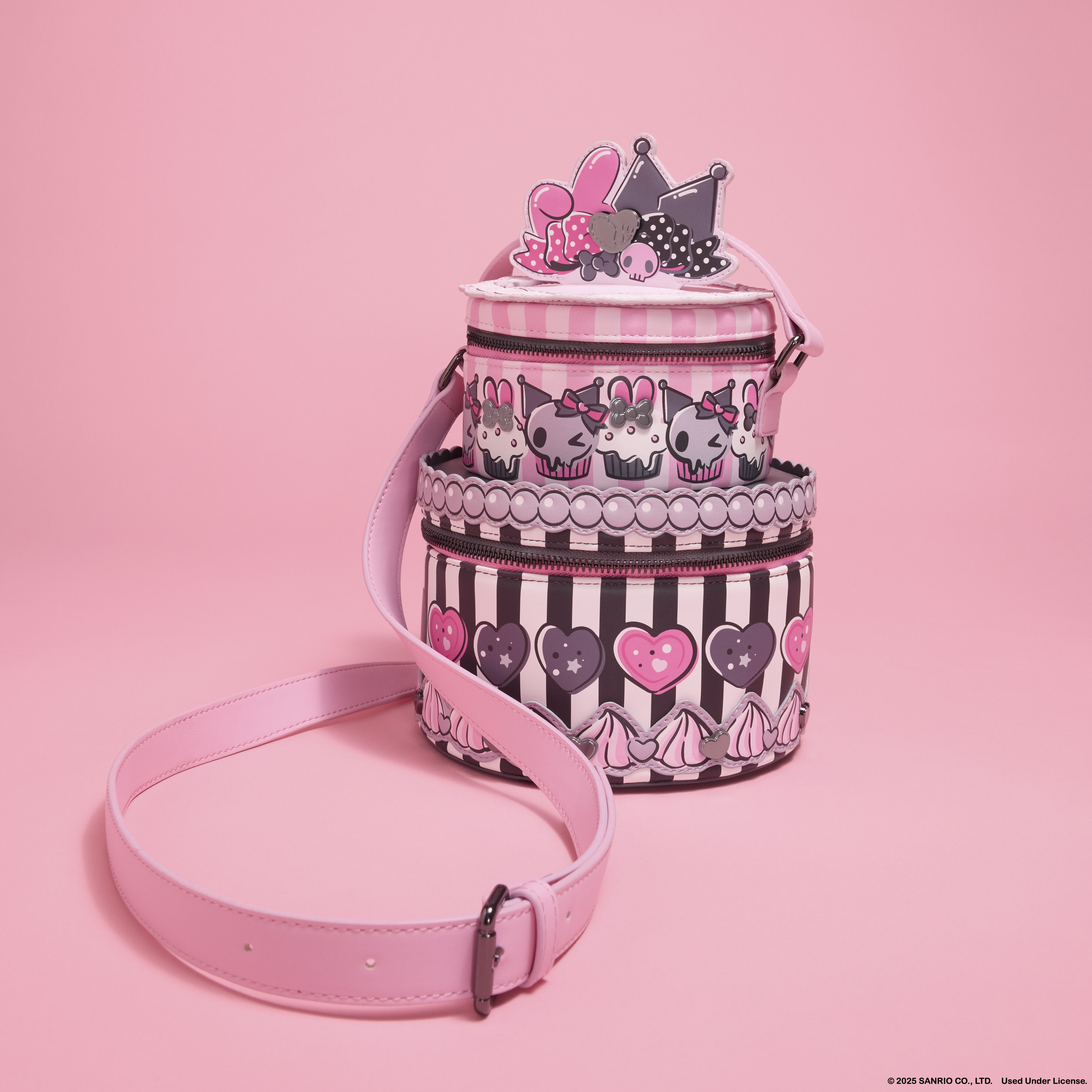 Sanrio My Melody & Kuromi Figural Cake Crossbody Bag - Image 3