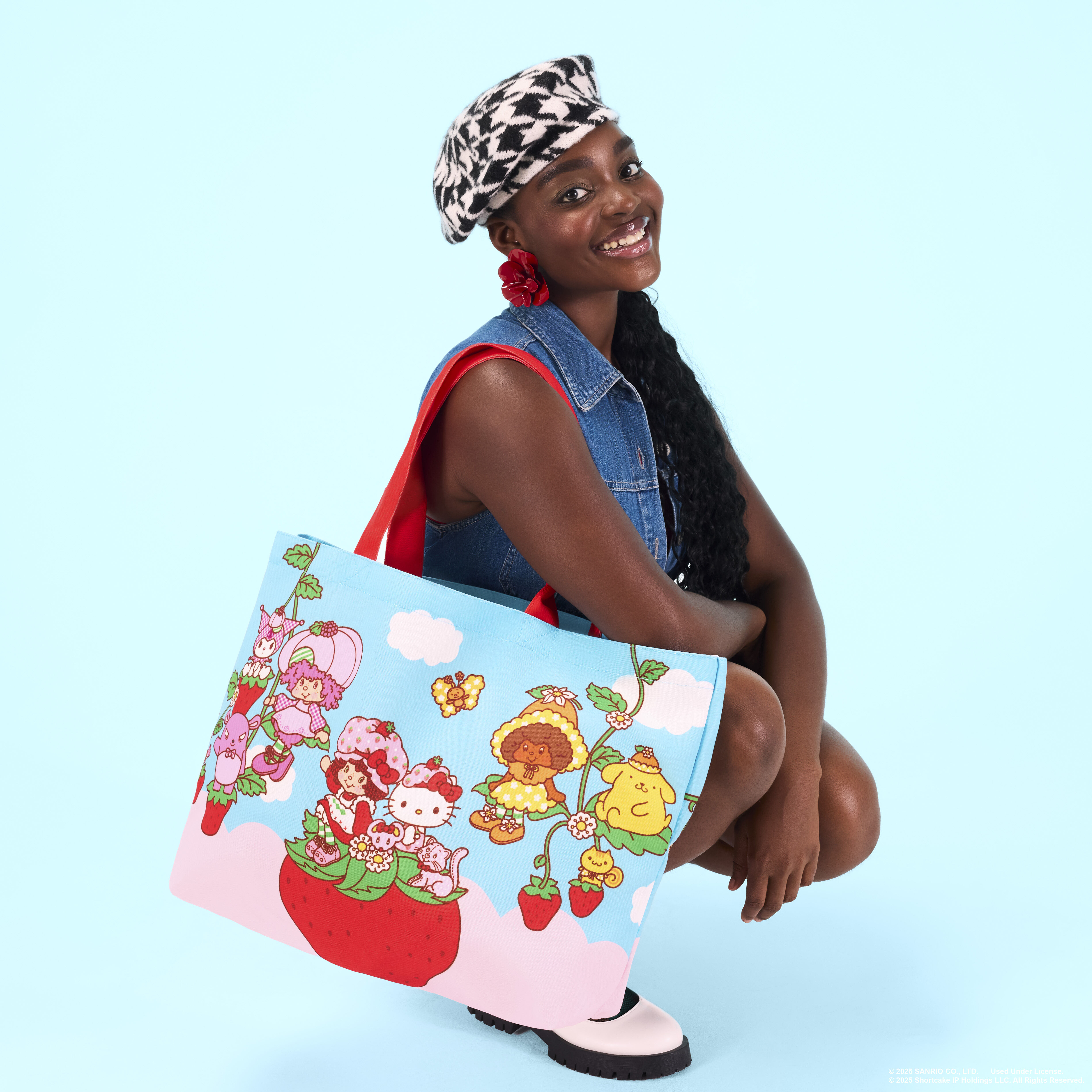 Sanrio Hello Kitty & Friends x Strawberry Shortcake Oversized Canvas Tote Bag - Image 2