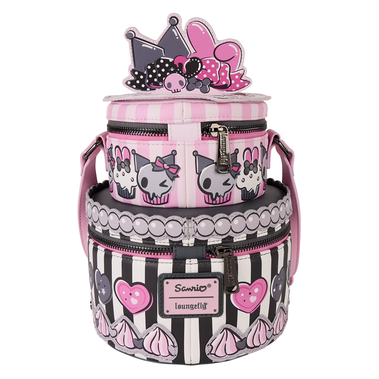 Sanrio My Melody & Kuromi Figural Cake Crossbody Bag - Image 6