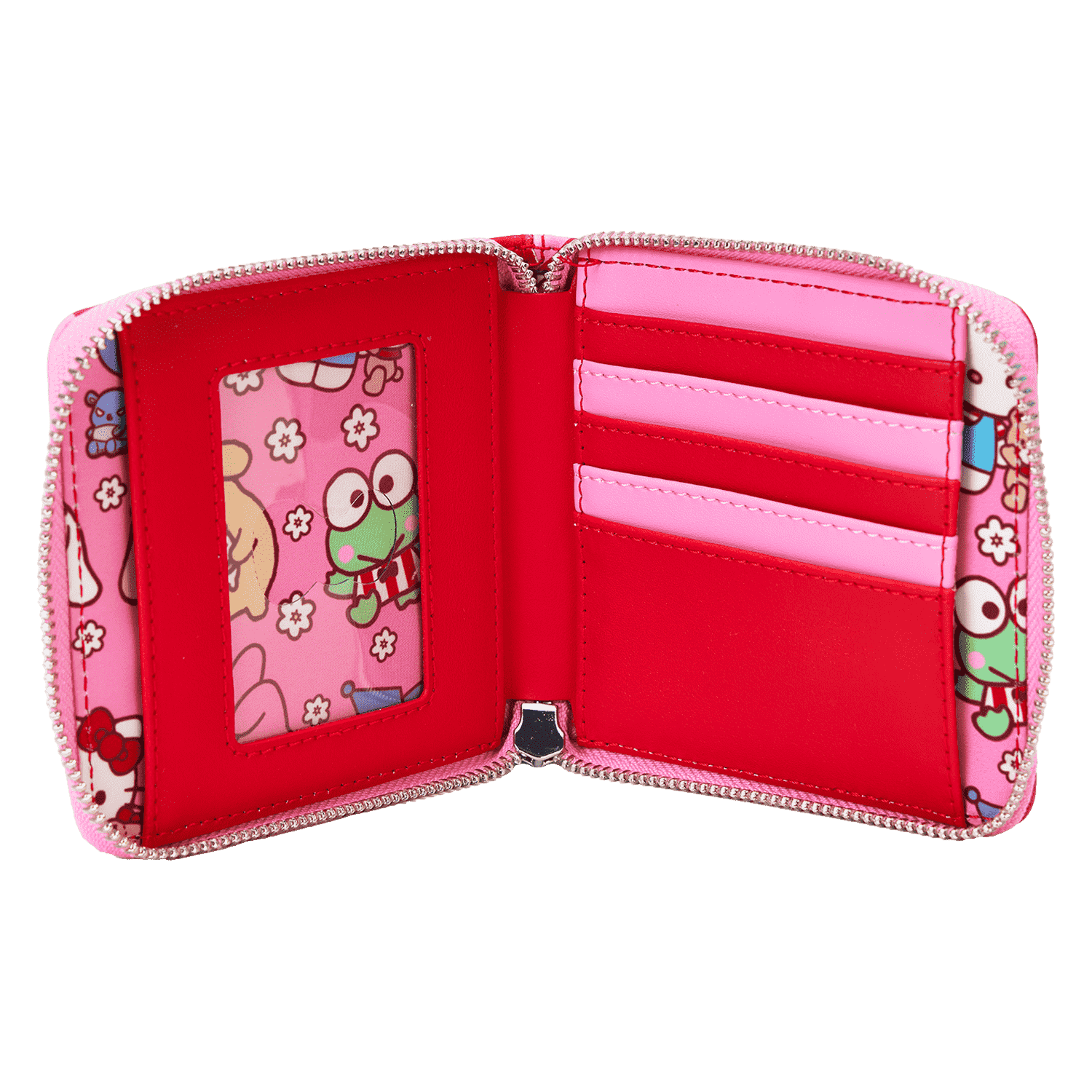 Sanrio Hello Kitty & Friends Color Block Zip Around Wallet - Image 8