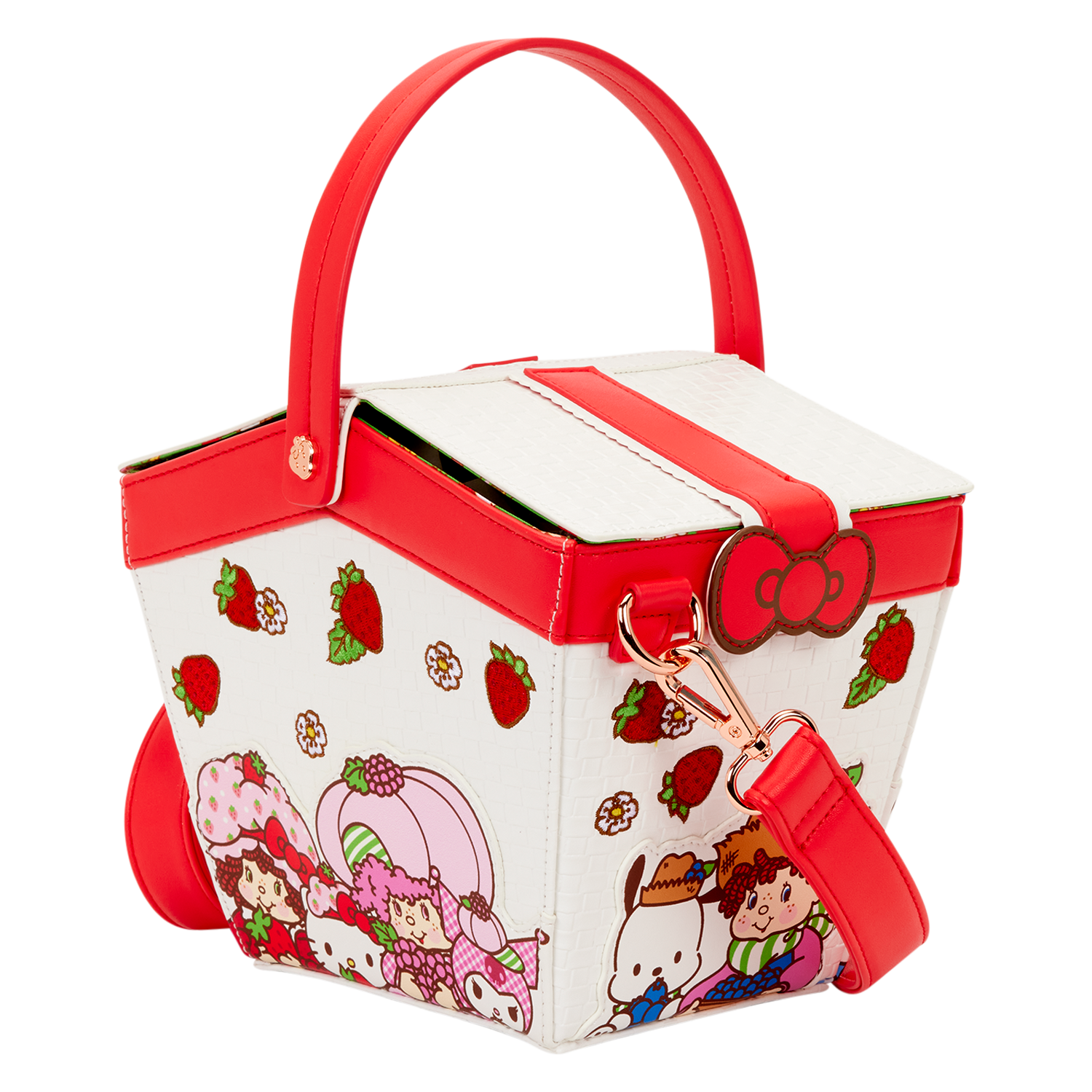 Sanrio Hello Kitty & Friends x Strawberry Shortcake Scented Figural Basket Crossbody Bag - Image 4