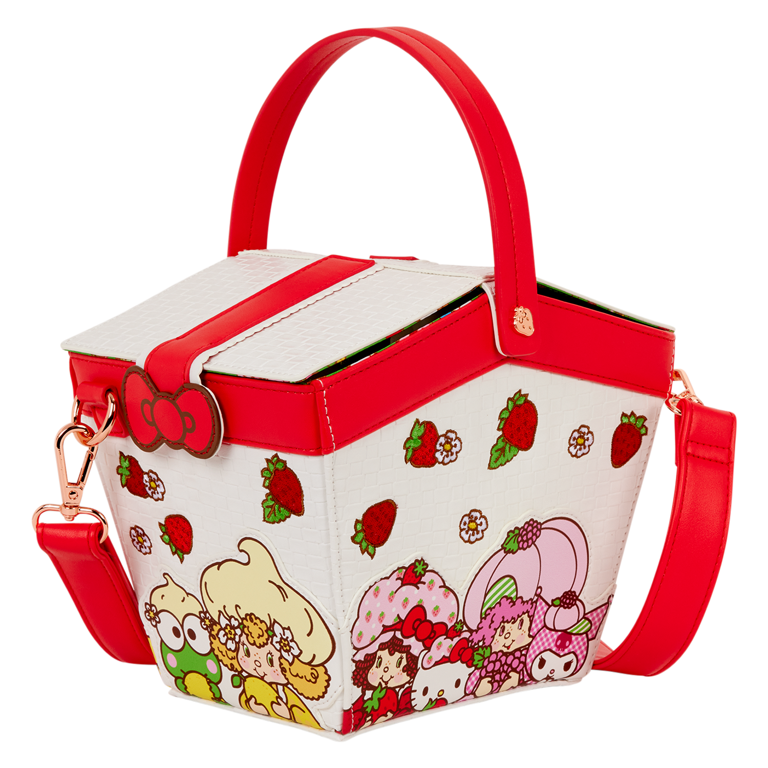 Sanrio Hello Kitty & Friends x Strawberry Shortcake Scented Figural Basket Crossbody Bag - Image 5